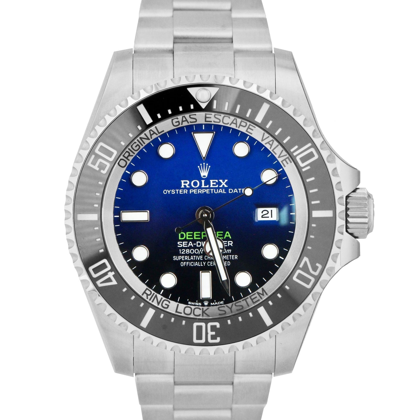 PAPERS Rolex Sea-Dweller Deepsea 126660 JAMES CAMERON Blue Steel Watch 44mm BOX