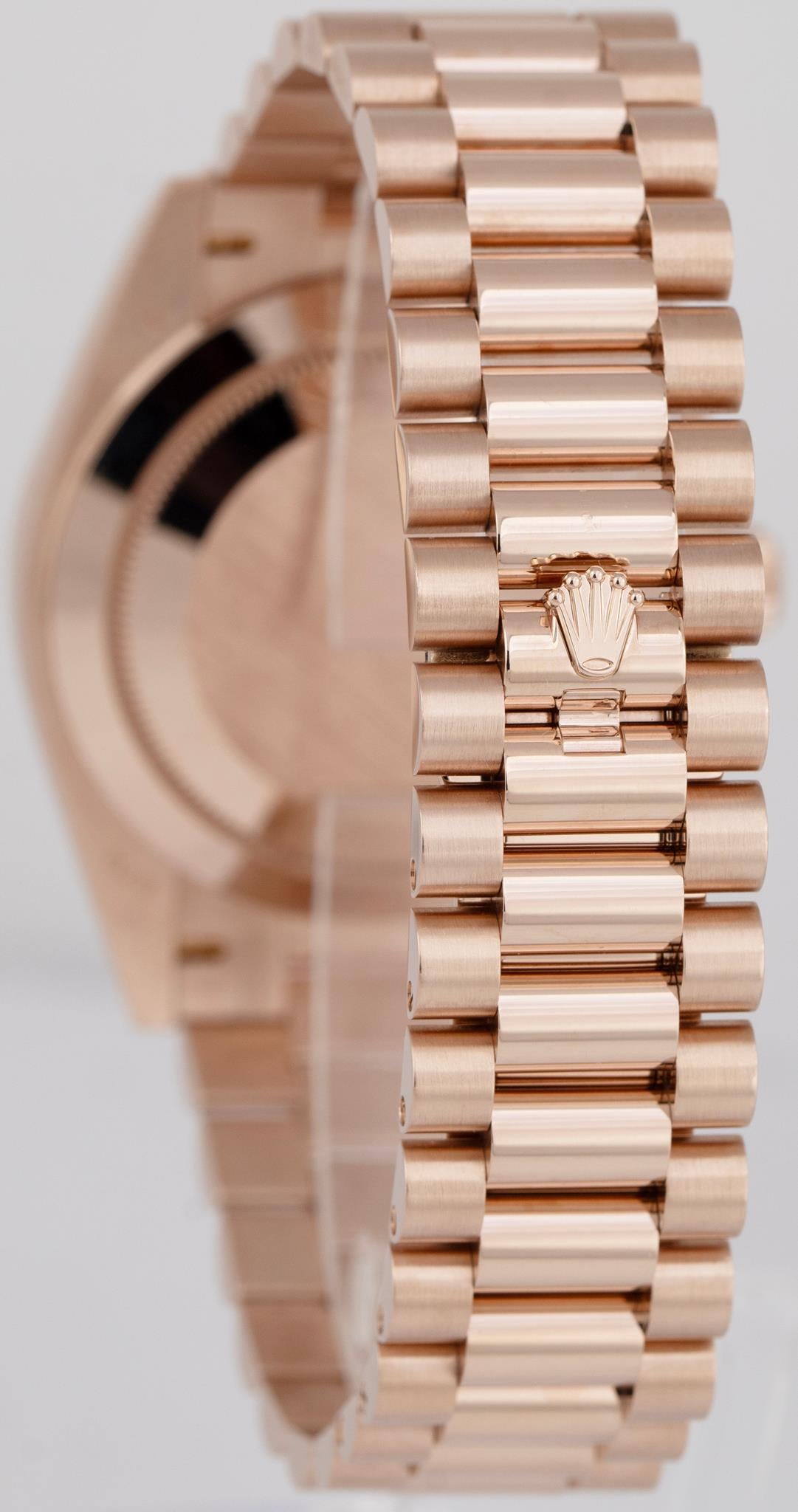 UNWORN PAPERS Rolex Day-Date 40 Olive Green President 18K Rose Gold 228235 BOX