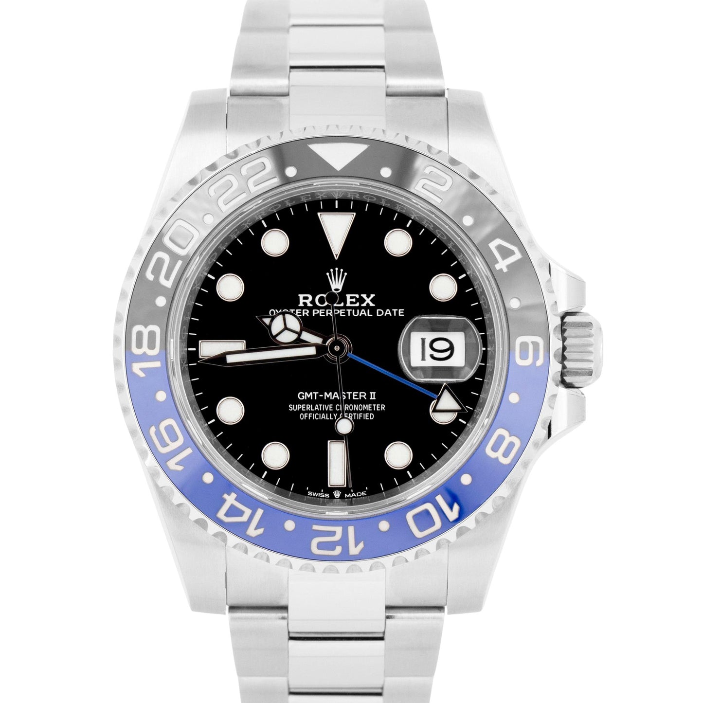 NEW OLD STOCK PAPERS Rolex GMT-Master II BATMAN Oyster 40mm 126710BLNR Watch BOX