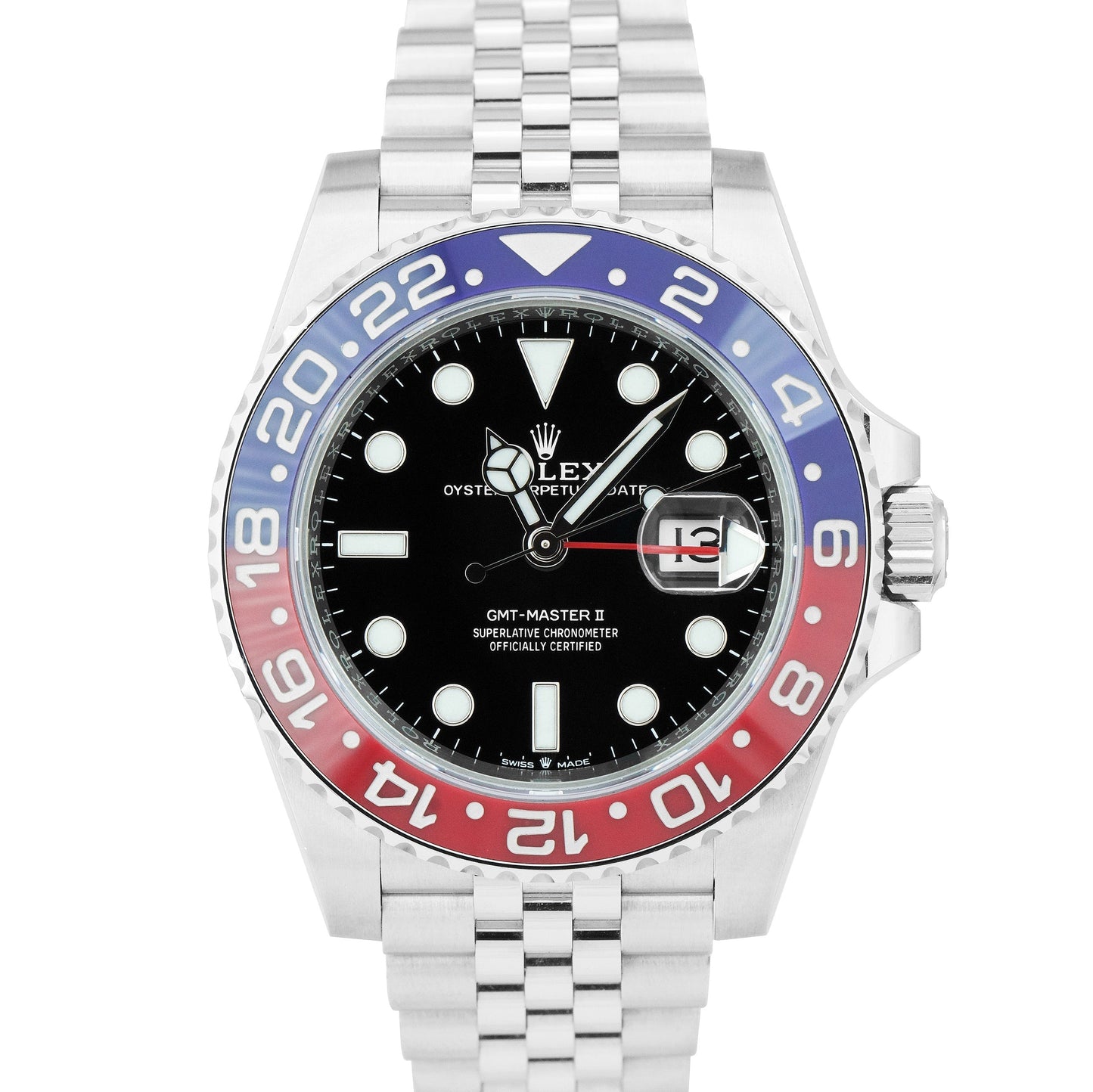NEW JUNE 2023 Rolex GMT-Master II PEPSI Red Blue Jubilee 126710 BLRO 40mm B+P