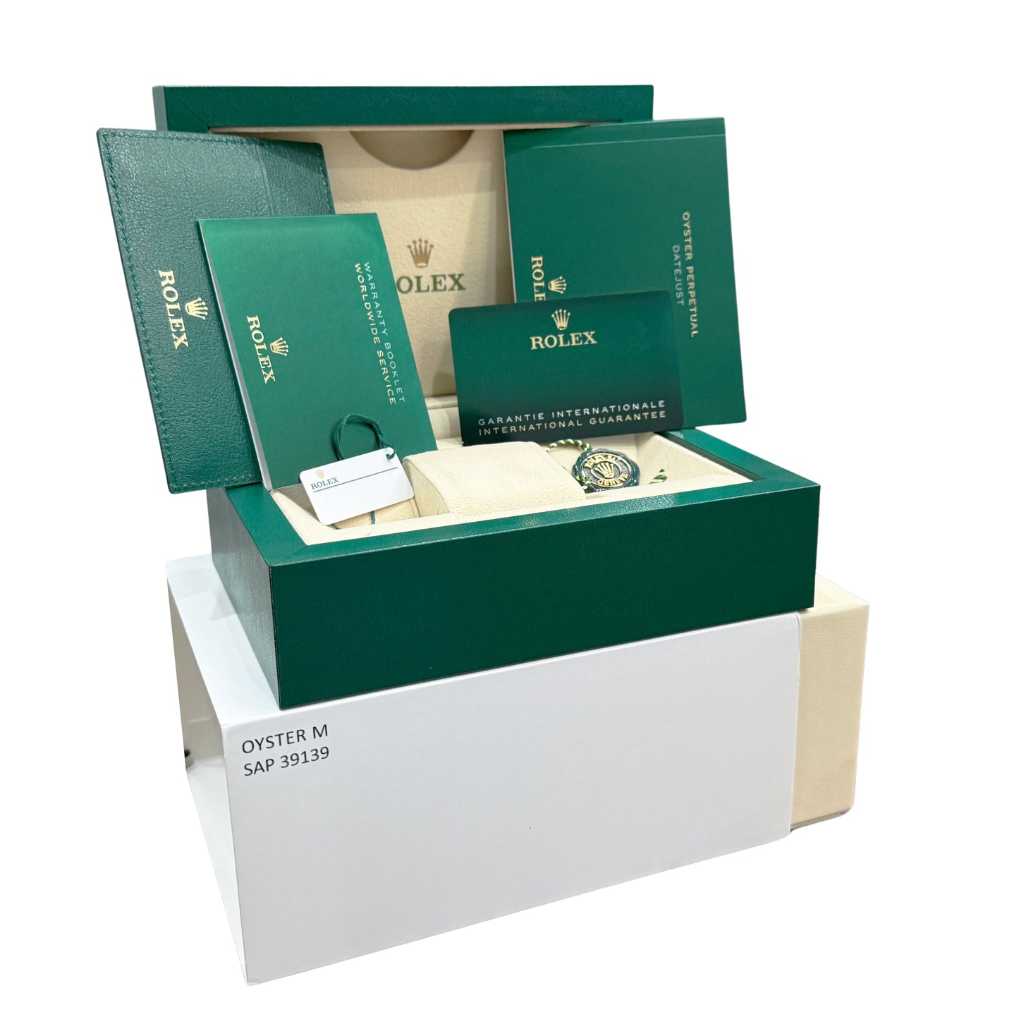 NEW UNWORN PAPERS Rolex DateJust 41mm JUBILEE FLUTED Wimbledon 126334 Watch BOX