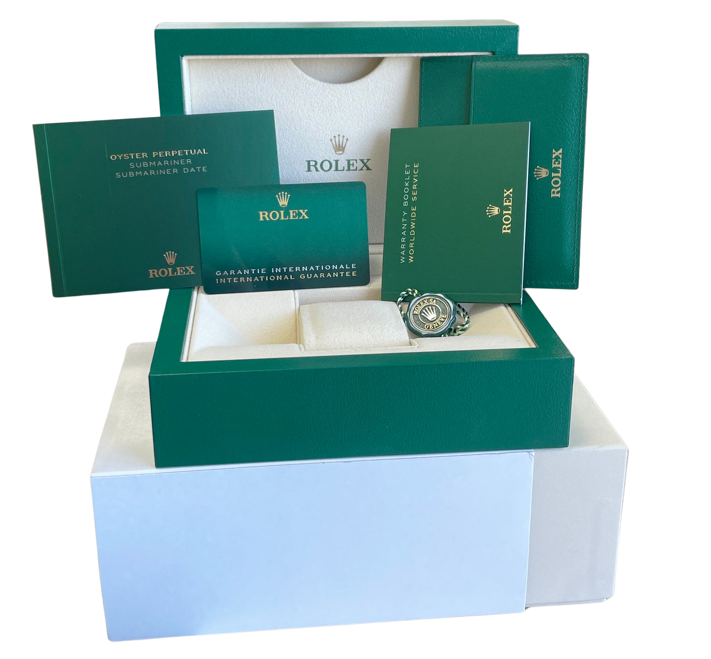 NEW UNWORN STICKERS PAPERS Rolex Submariner Date 41 Ceramic 41mm 126610 LN BOX
