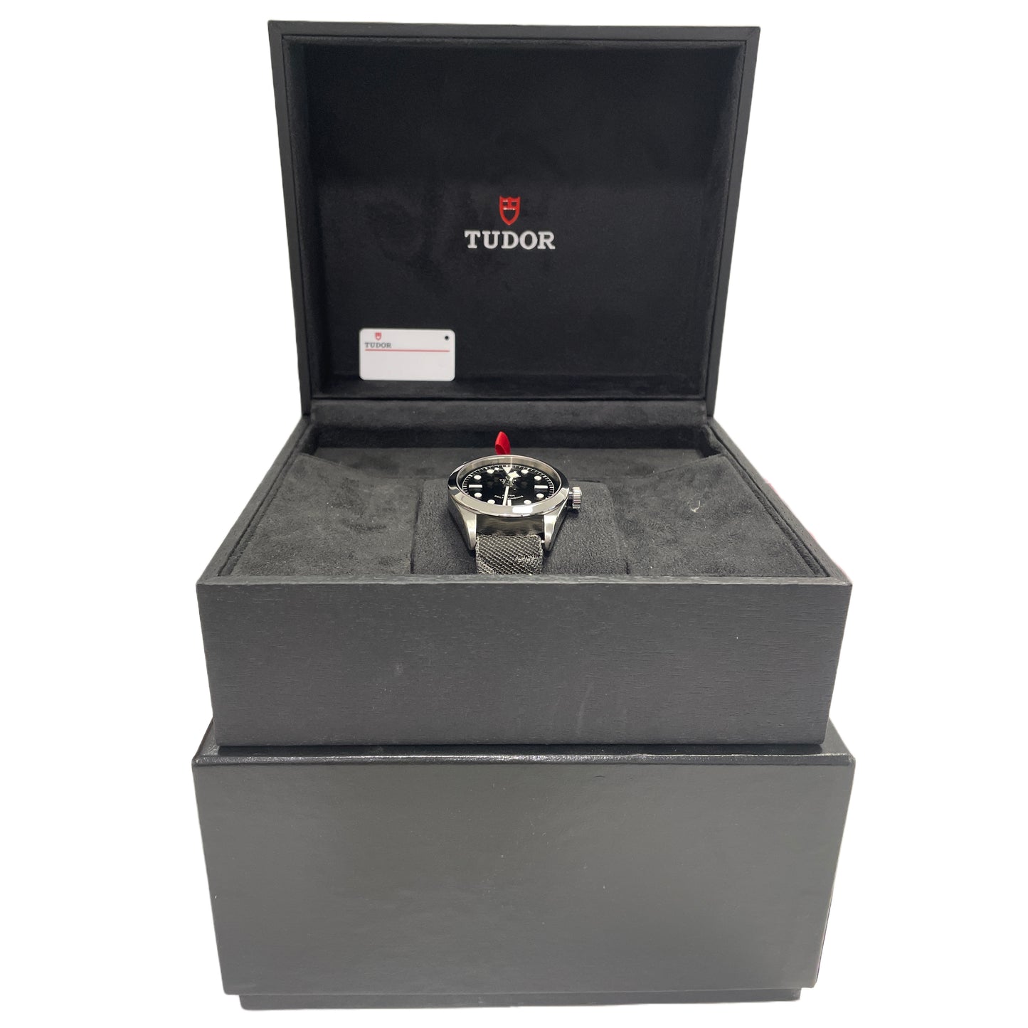 Tudor Heritage Black Bay Black Stainless Steel Camo Canvas 36mm M79500-0007 BOX