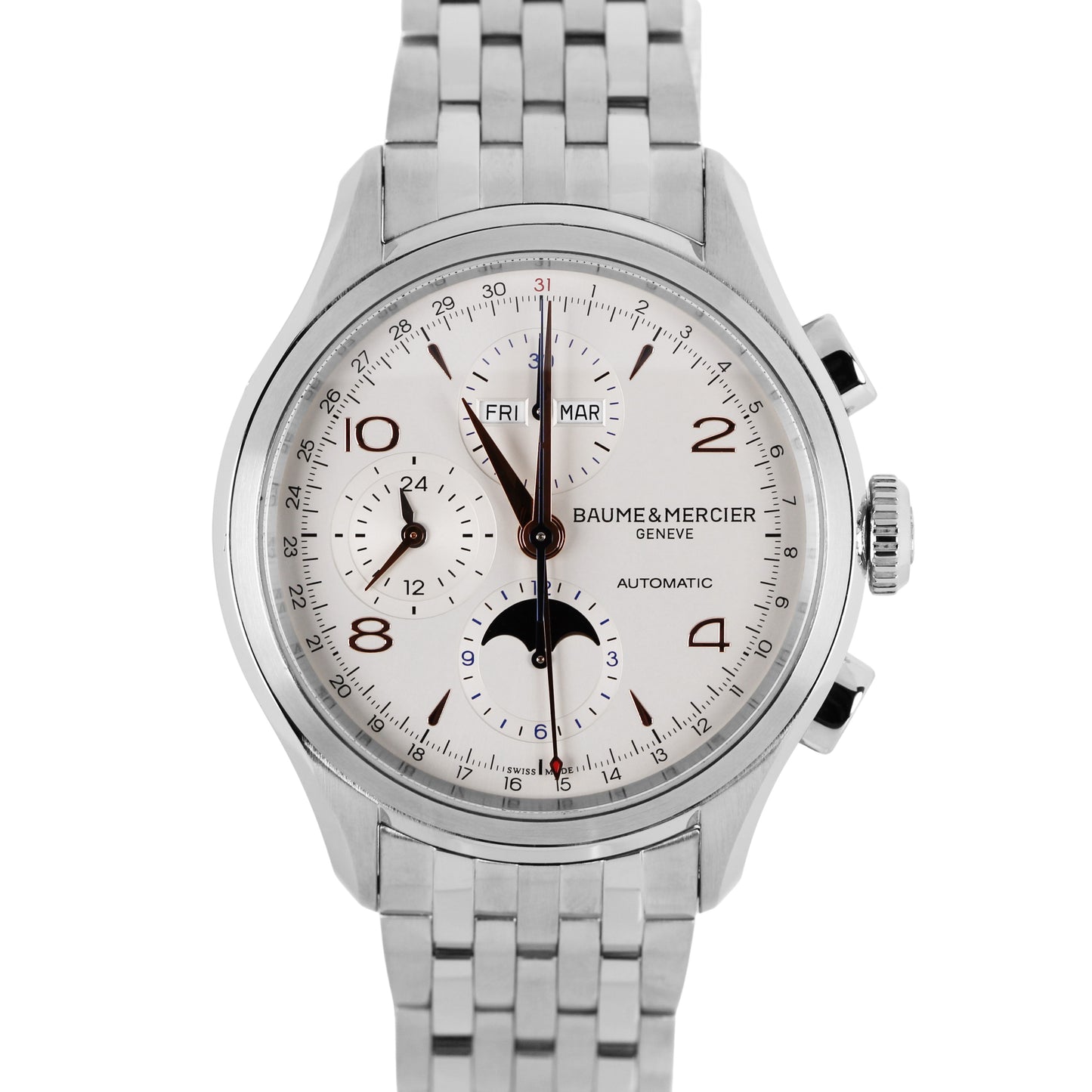 Baume & Mercier, Baume Mercier, Baume & Mercier Clifton, Clifton, Baume & Mercier Triple Date, Baume & Mercier Clifton Triple Date, Baume & Mercier 65793, 65793