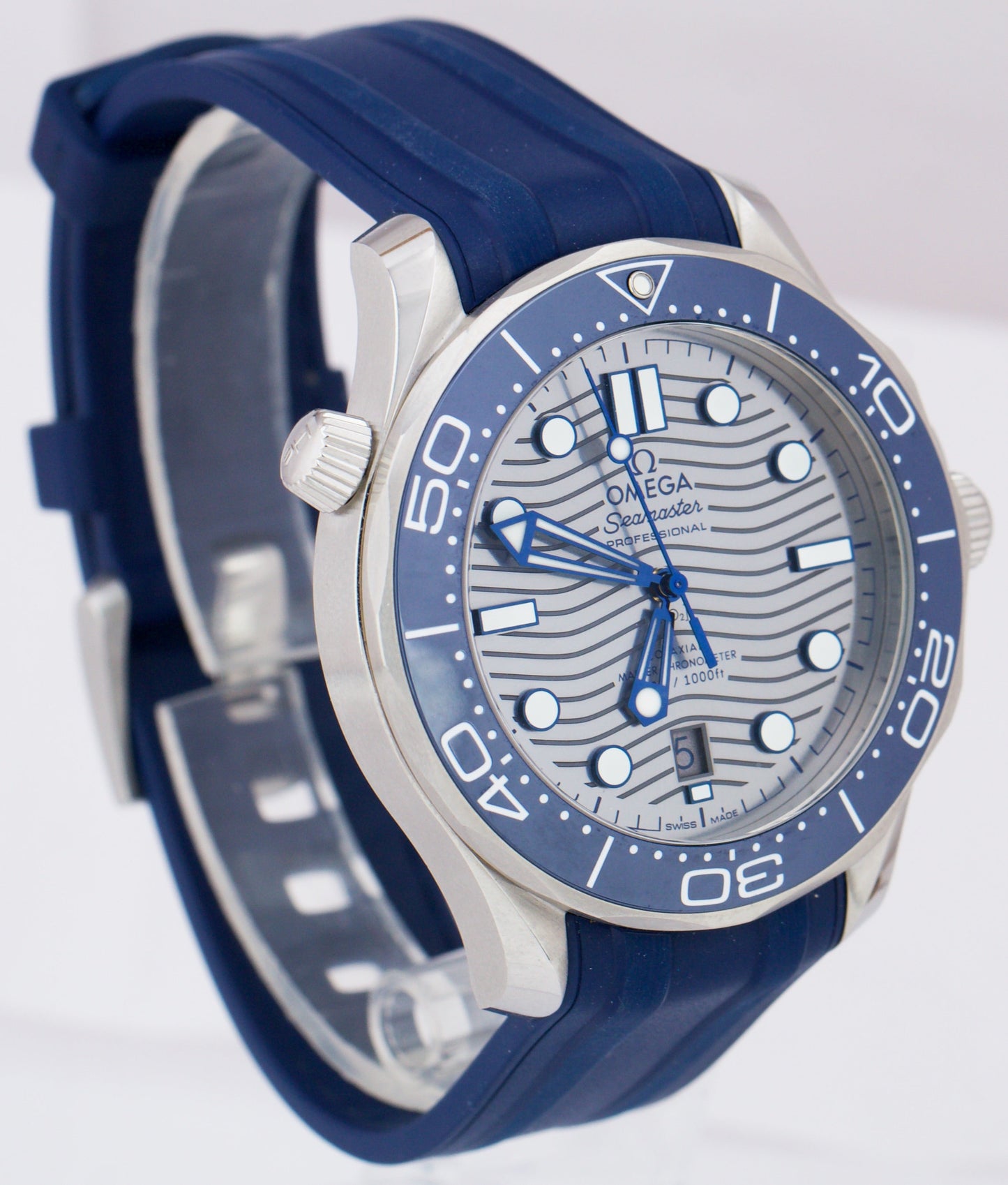 2022 Omega Seamaster Diver 42mm Automatic BLUE GREY 210.32.42.20.06.001 B+P