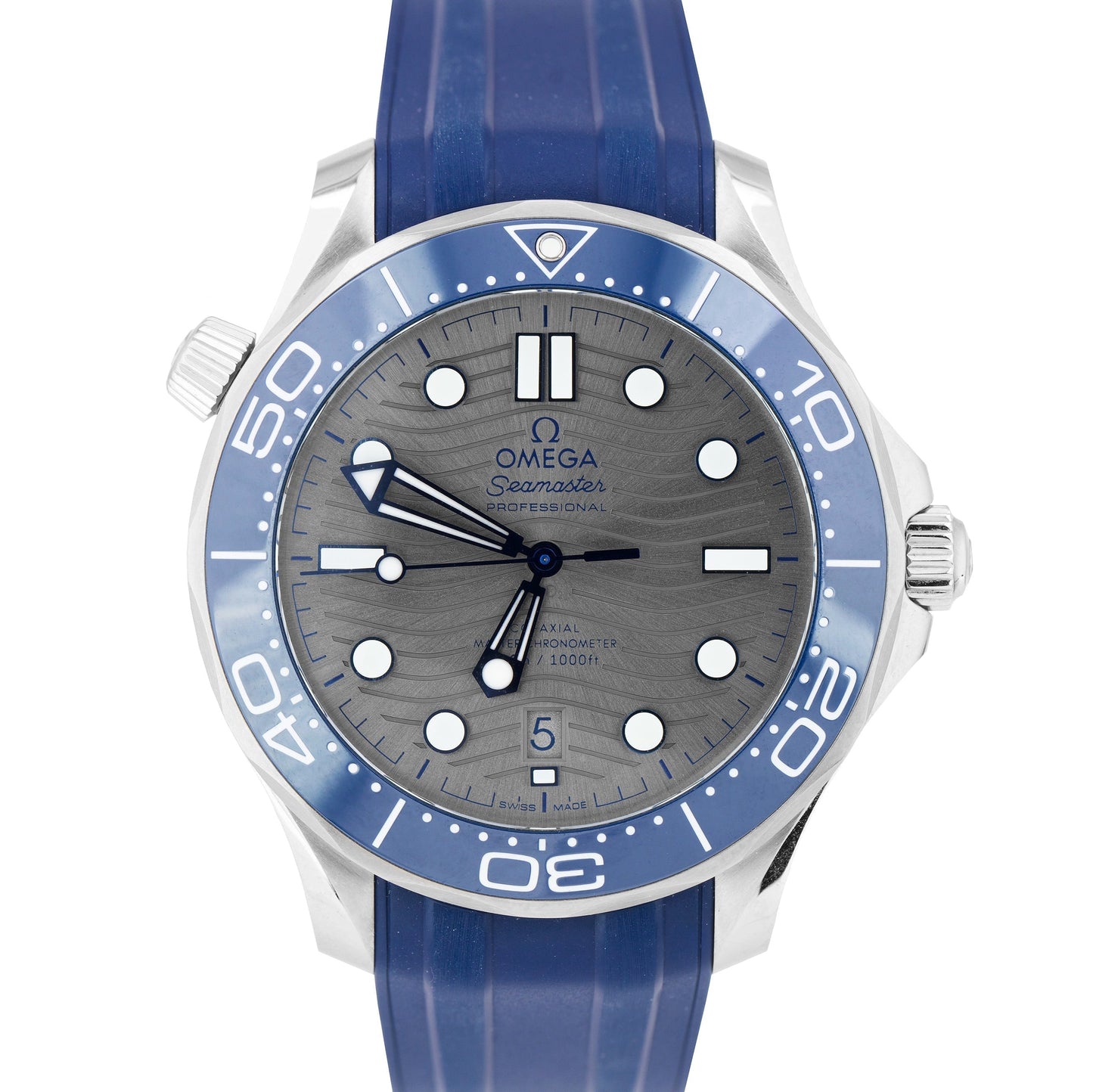 2022 Omega Seamaster Diver 42mm Automatic BLUE GREY 210.32.42.20.06.001 B+P