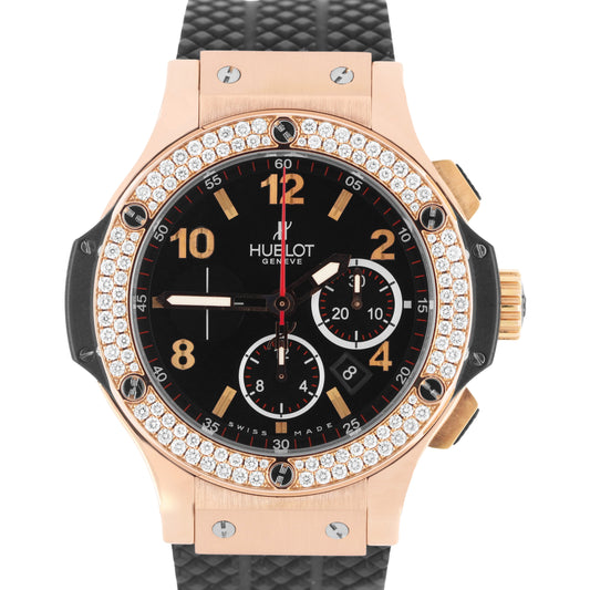 Hublot, Hublot Big Bang, Big Bang, Hublot Chronograph, Chronograph, Hublot 18k Rose Gold, Rose gold watch, Hublot DIAMOND Bezel, Diamond Bezel, Hubot Diamond, Hublot 301.PX.1180.RX.1104, 301.PX.1180.RX.1104, Hublot 301PX1180RX1104, 301PX1180RX1104