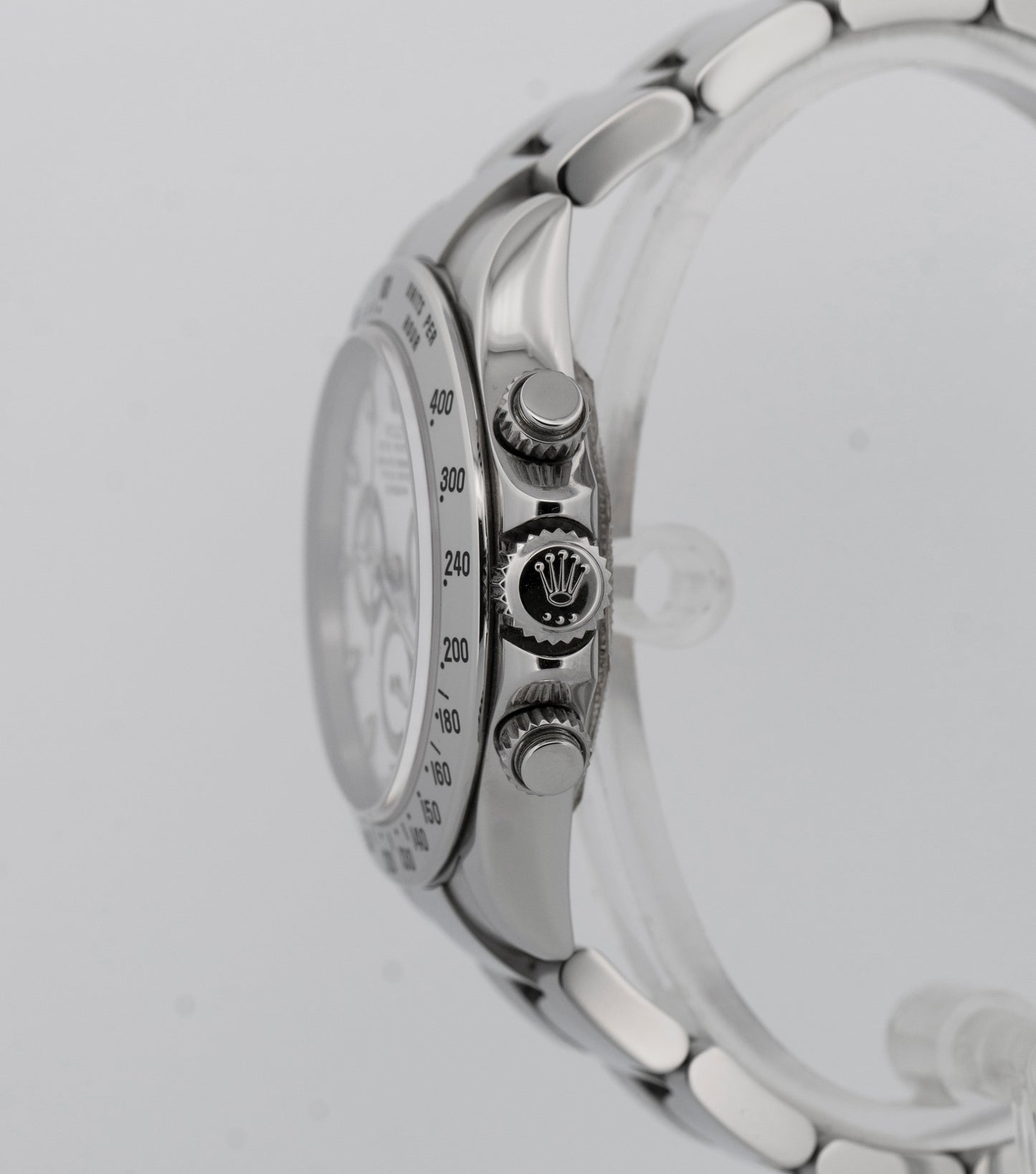 PAPERS Rolex Daytona Cosmograph White Stainless Steel 40mm Watch 116520 BOX