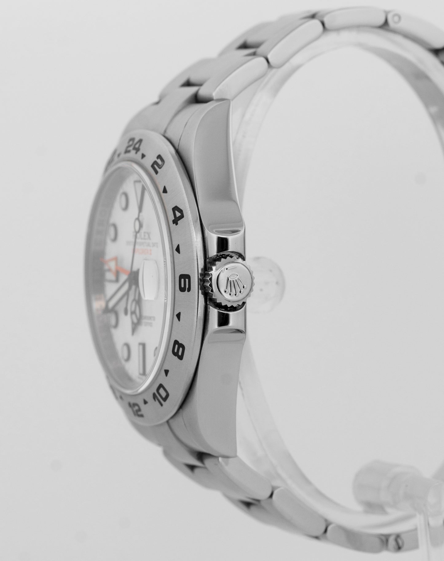 Rolex Explorer II 42mm 216570 POLAR WHITE Orange Stainless Steel GMT Watch BOX