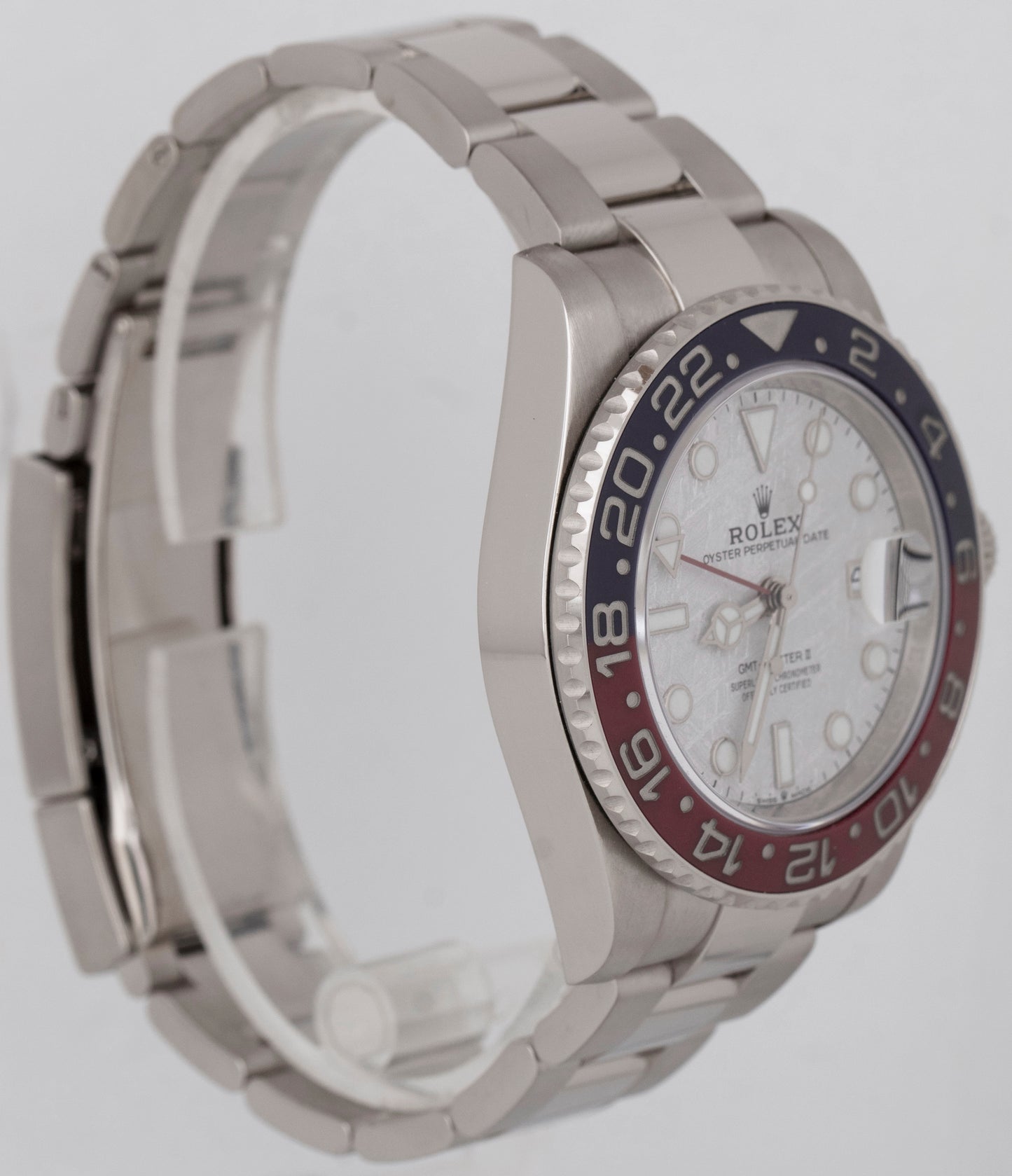 NEW Rolex GMT-Master II METEORITE PEPSI 18K White Gold Watch 126719 BLRO BOX