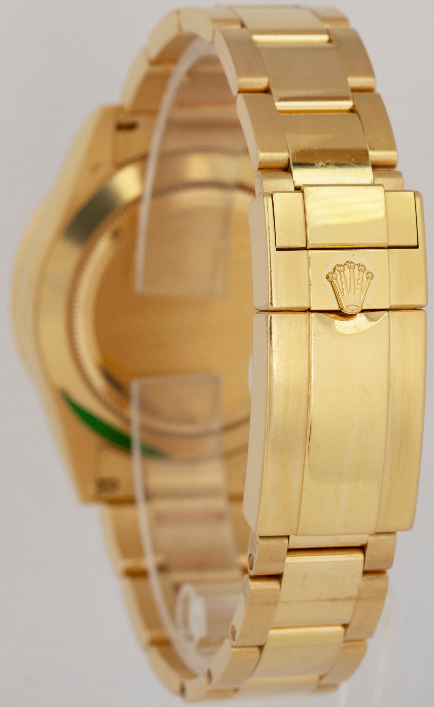 UNPOLISHED PAPERS Rolex Daytona GREEN JOHN MAYER 40mm 18K Gold Watch 116508 BOX