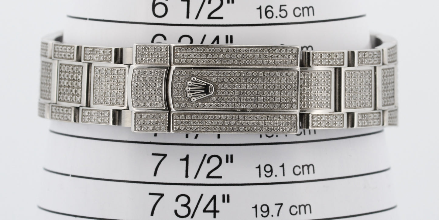2020 PAPERS Rolex DateJust 41 PAVE DIAMOND Steel OYSTER 41mm 126300 Watch BOX