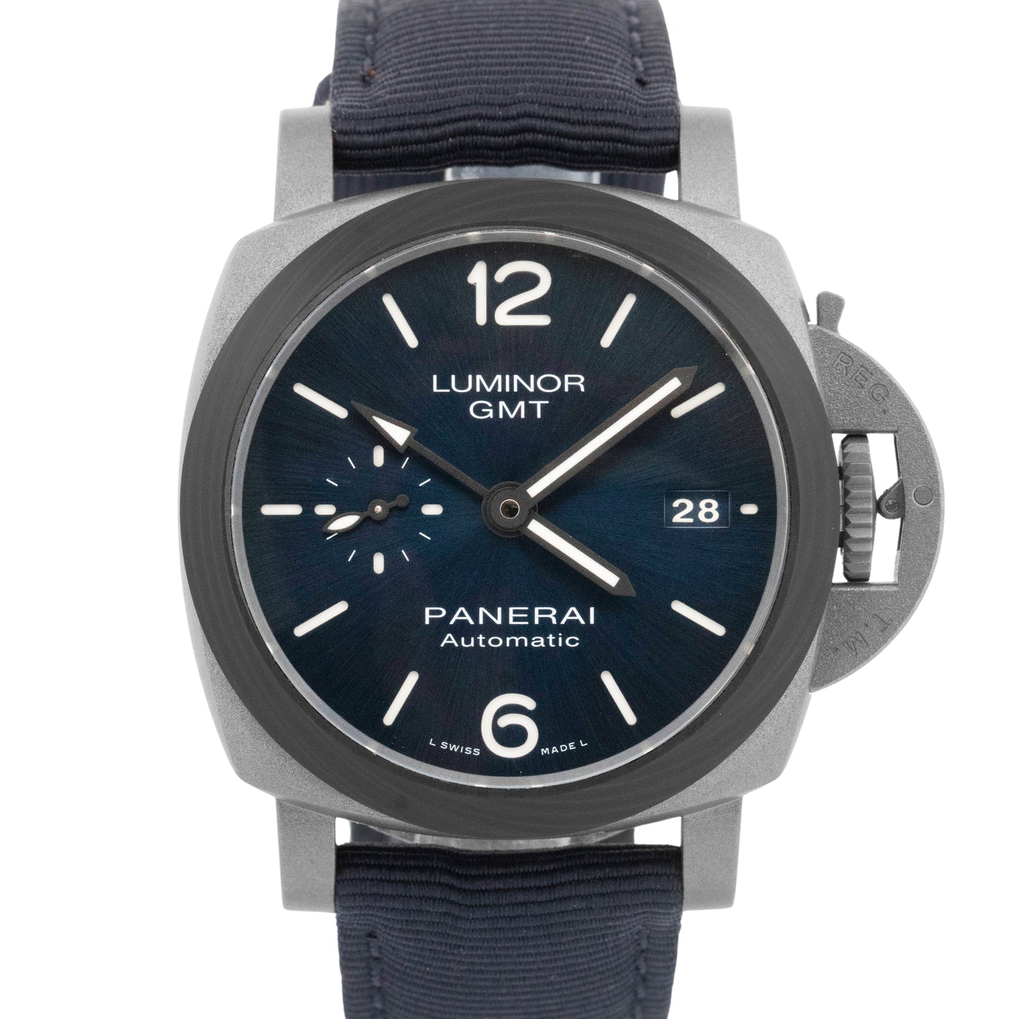 MINT PAPERS Panerai Luminor GMT PAM 1279 Blue Titanium 42mm Watch PAM01279 BOX