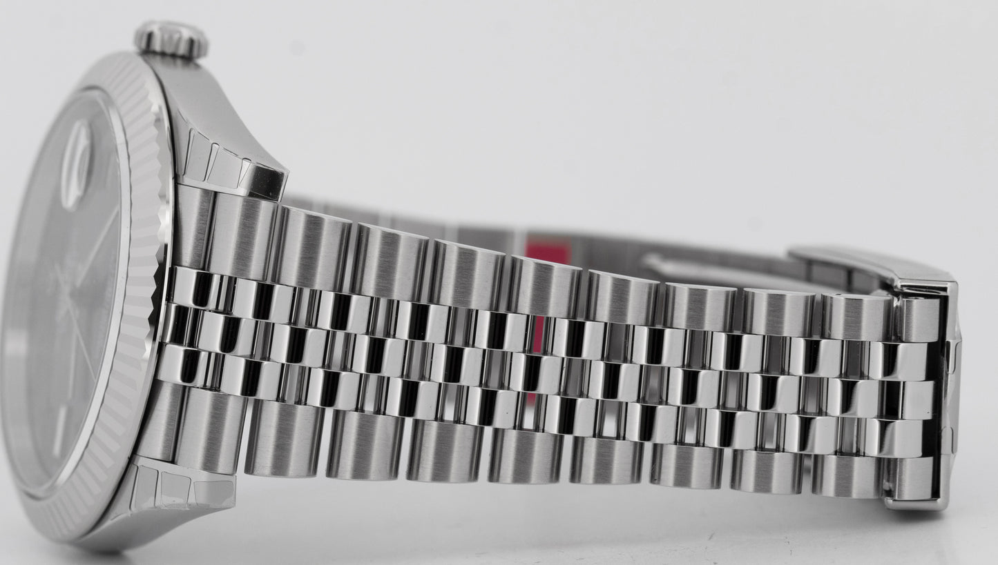 2025 NEW PAPERS Rolex DateJust 41mm JUBILEE FLUTED Wimbledon 126334 Watch BOX
