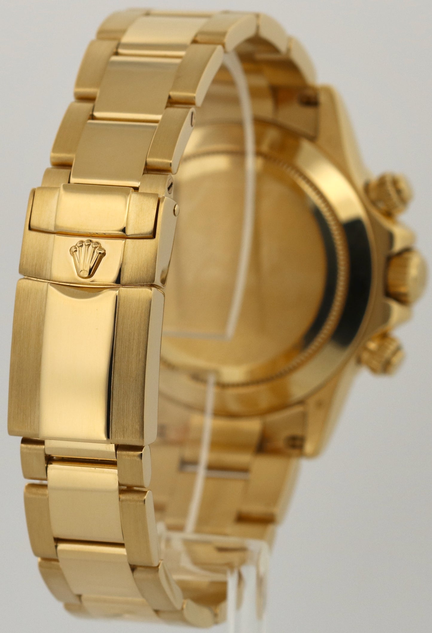 Rolex Daytona Cosmograph 18K Yellow Gold 40mm Black NEWMAN Watch 116528 BOX
