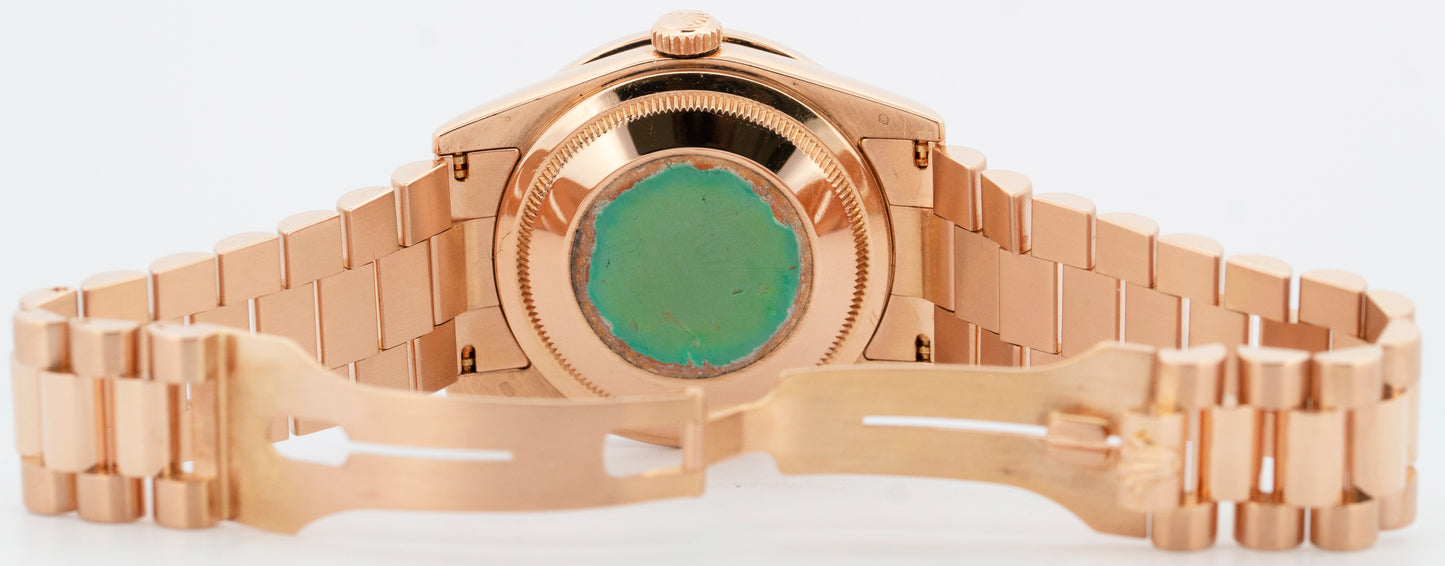MINT Rolex Day-Date President DIAMOND MOP 18k Rose Gold 36mm 118235 Watch BOX