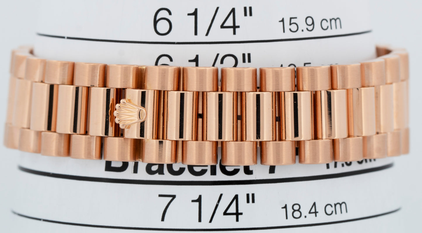 MINT Rolex Day-Date President DIAMOND MOP 18k Rose Gold 36mm 118235 Watch BOX