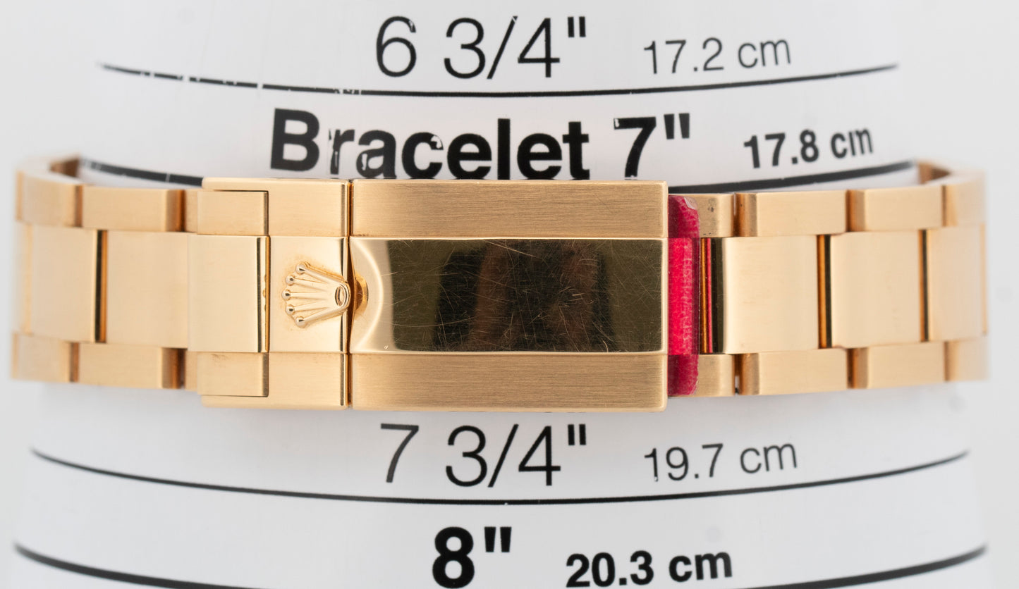 UNPOLISHED PAPERS Rolex GMT-Master II GREEN 18K Yellow Gold 40mm 116718 BOX