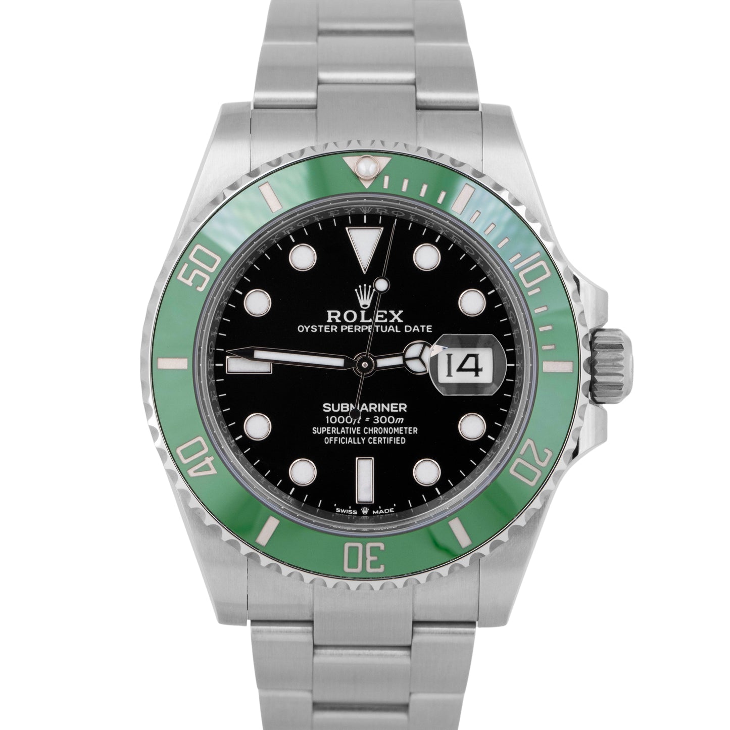 2023 NEW PAPERS Rolex Submariner Date 41mm KERMIT Green Steel 41mm 126610 LV BOX