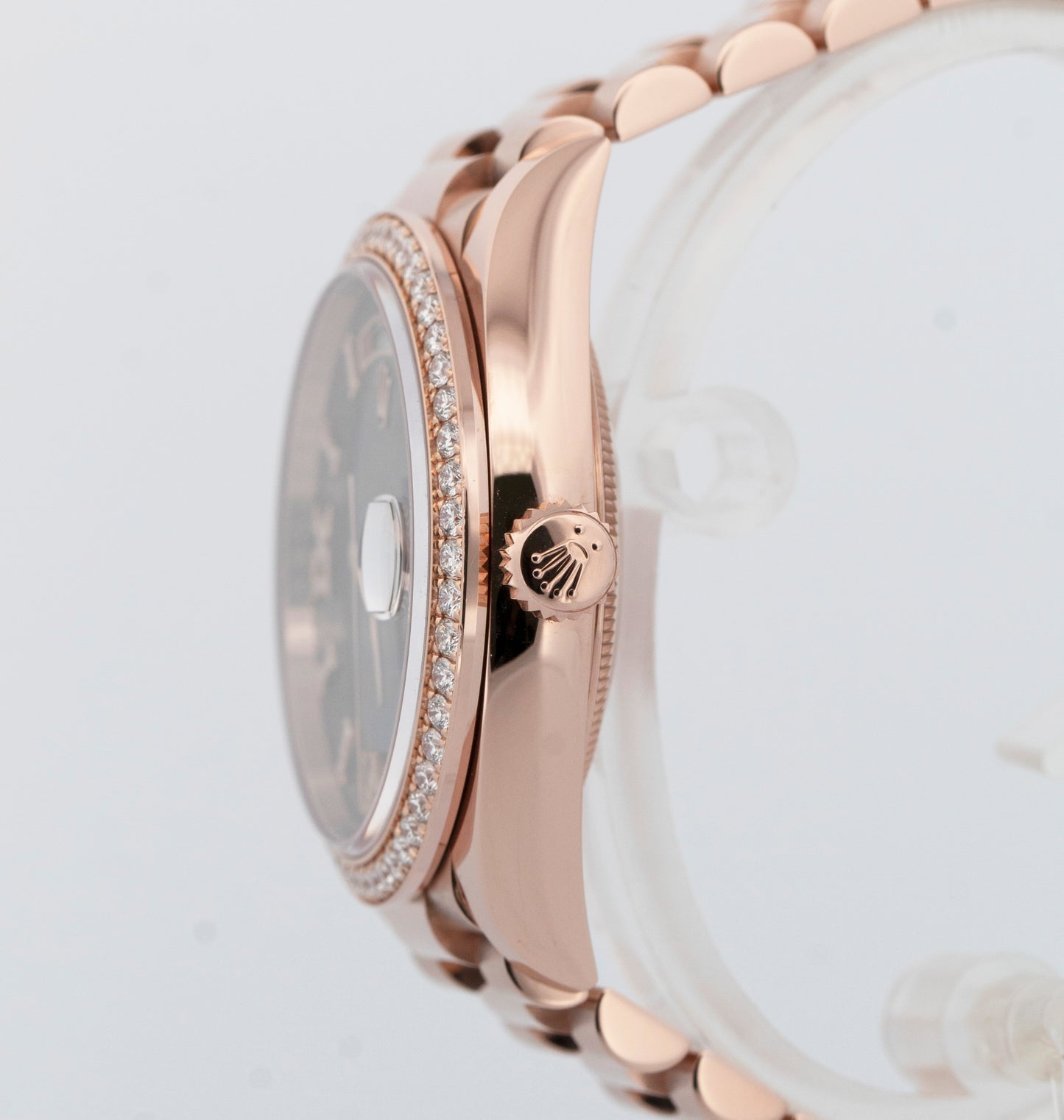 PAPERS Rolex Day-Date President EISENKIESEL DIAMOND 36mm Rose Gold 128345RBR BOX