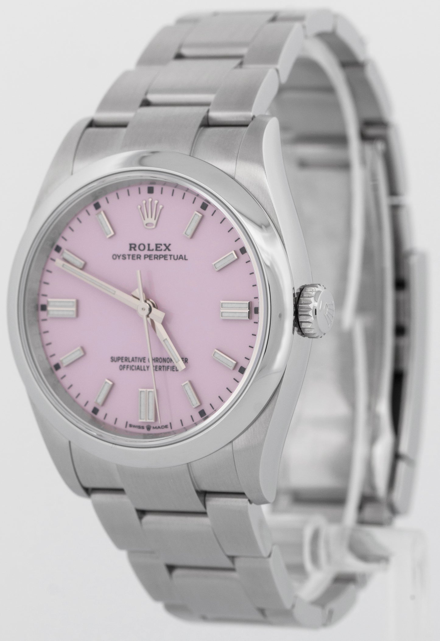 NEW 2025 PAPERS Rolex Oyster Perpetual 36 CANDY PINK Steel 36mm 126000 Watch BOX