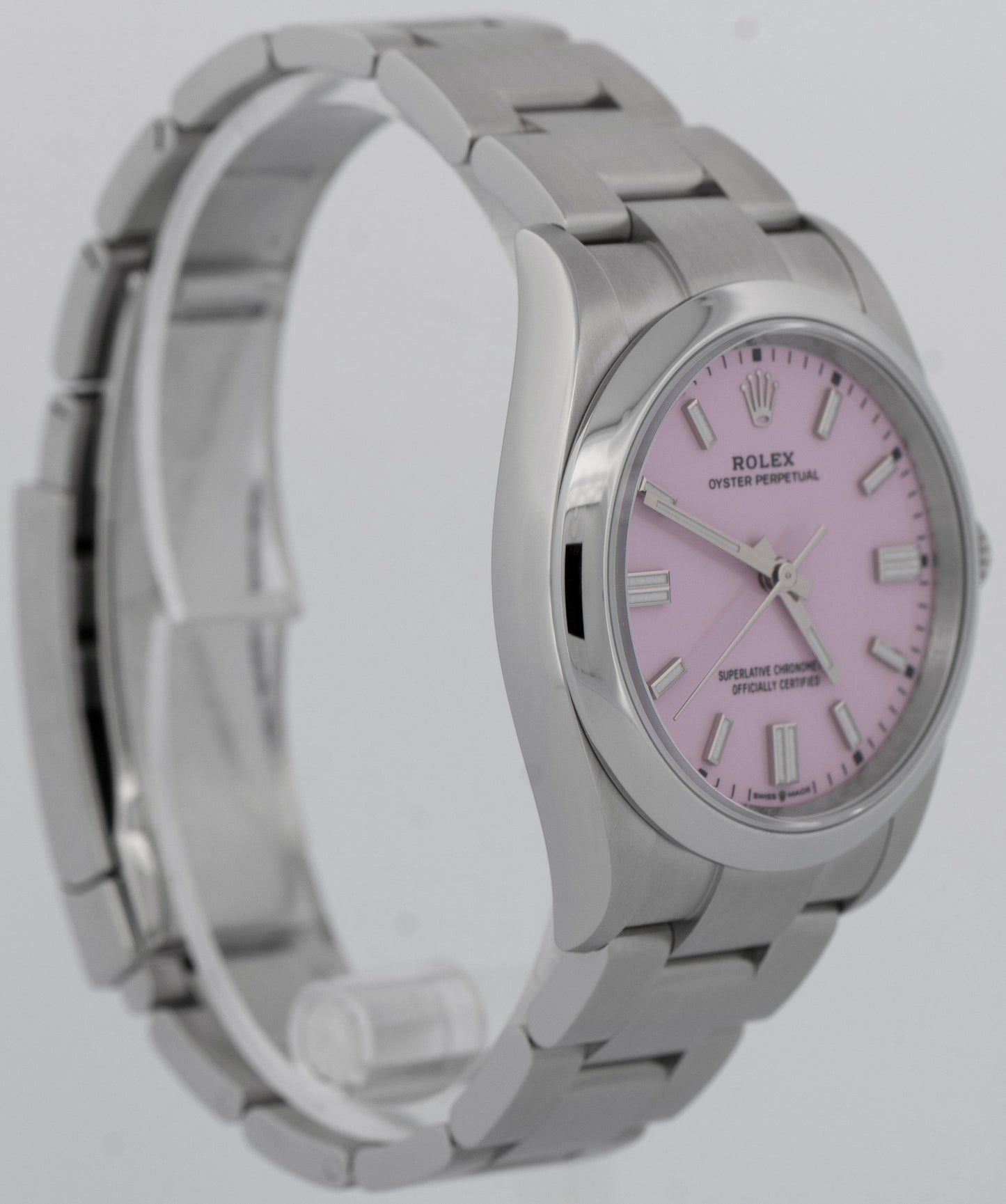NEW 2025 PAPERS Rolex Oyster Perpetual 36 CANDY PINK Steel 36mm 126000 Watch BOX