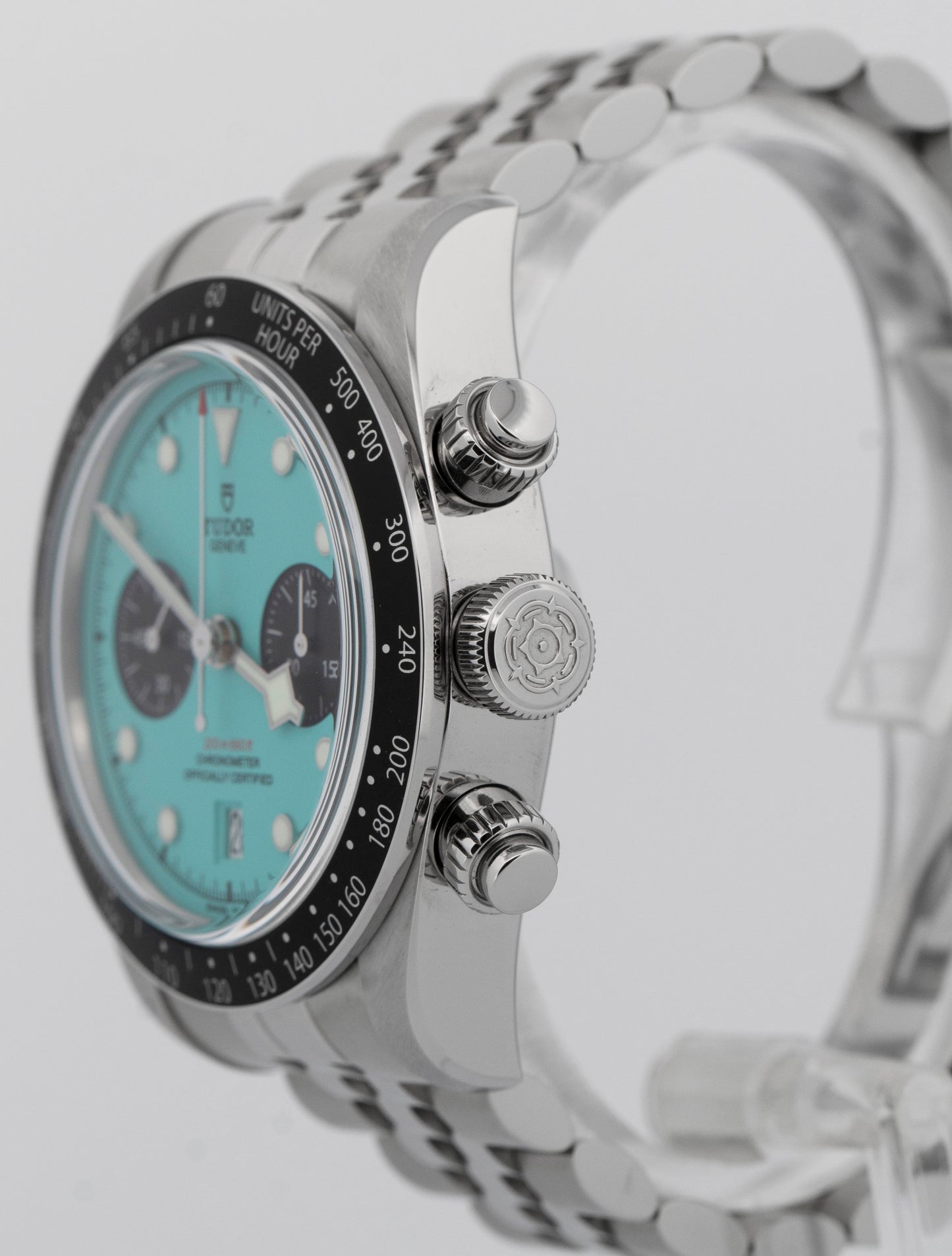 JULY 2025 PAPERS Tudor Black Bay Chrono 41mm FLAMINGO BLUE Steel JUBILEE 79360 N