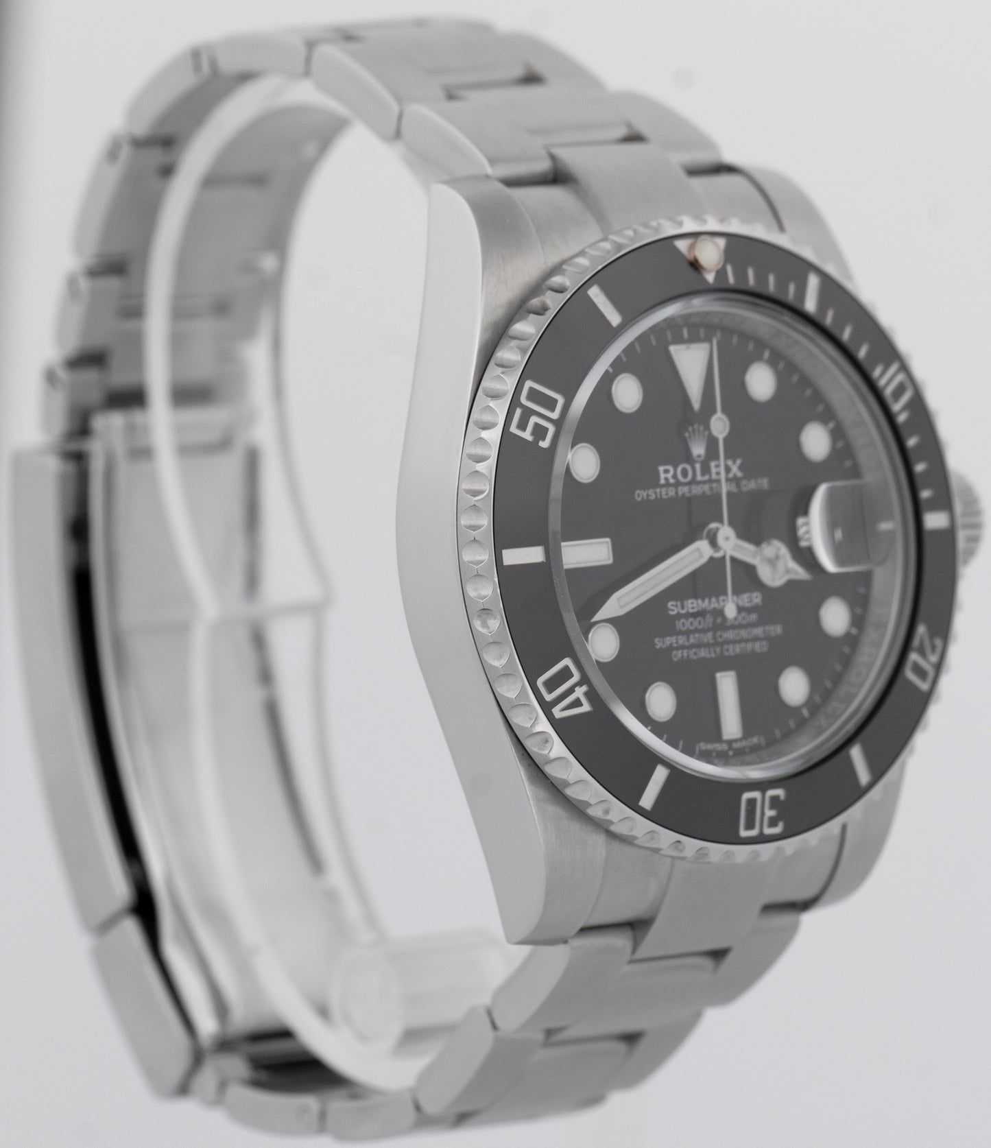 MINT PAPERS Rolex Submariner Date BLACK Stainless Steel 40mm Watch 116610 LN BOX