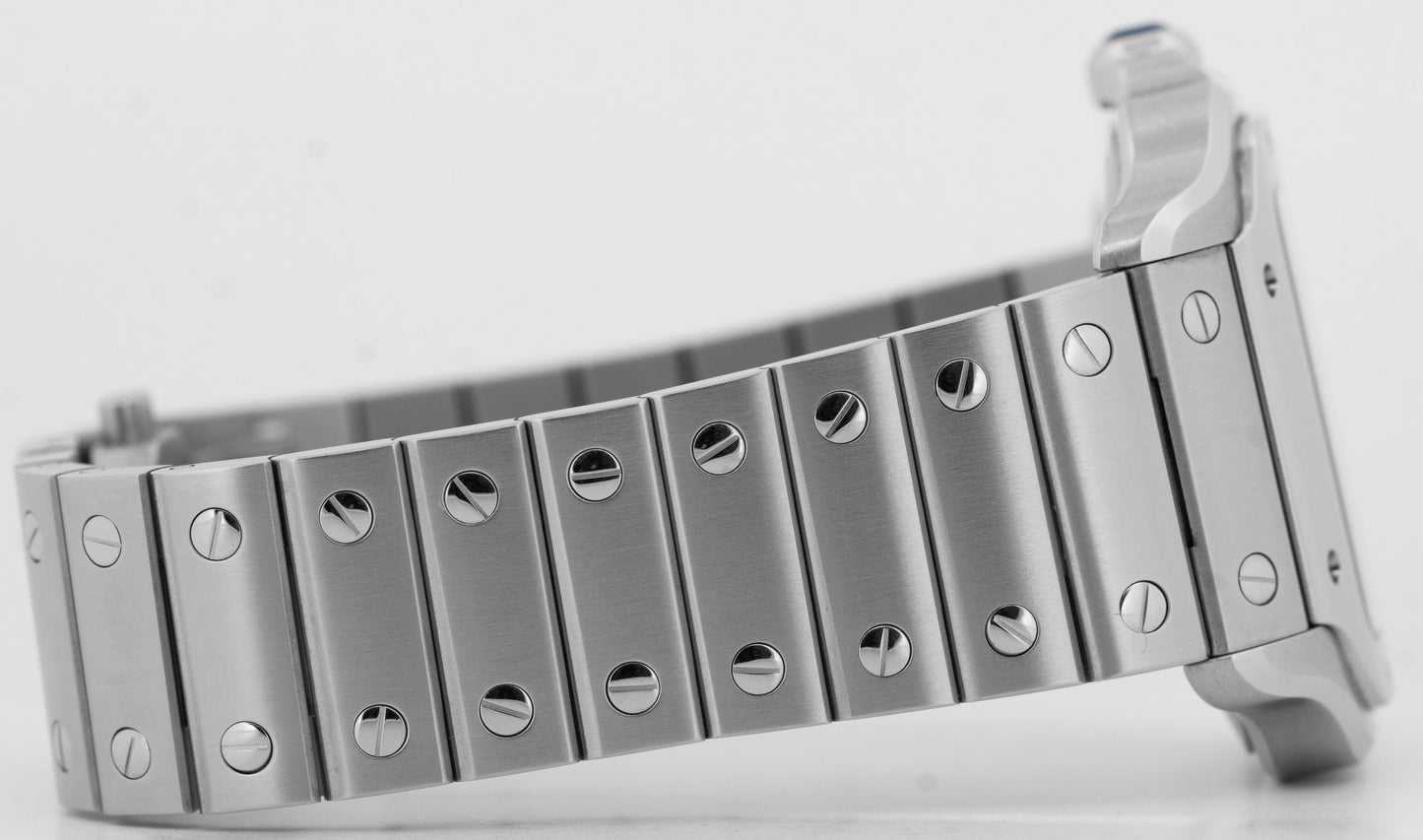 PAPERS Cartier Santos Mid-Size 35mm Stainless Steel White WSSA0029 4075 BOX