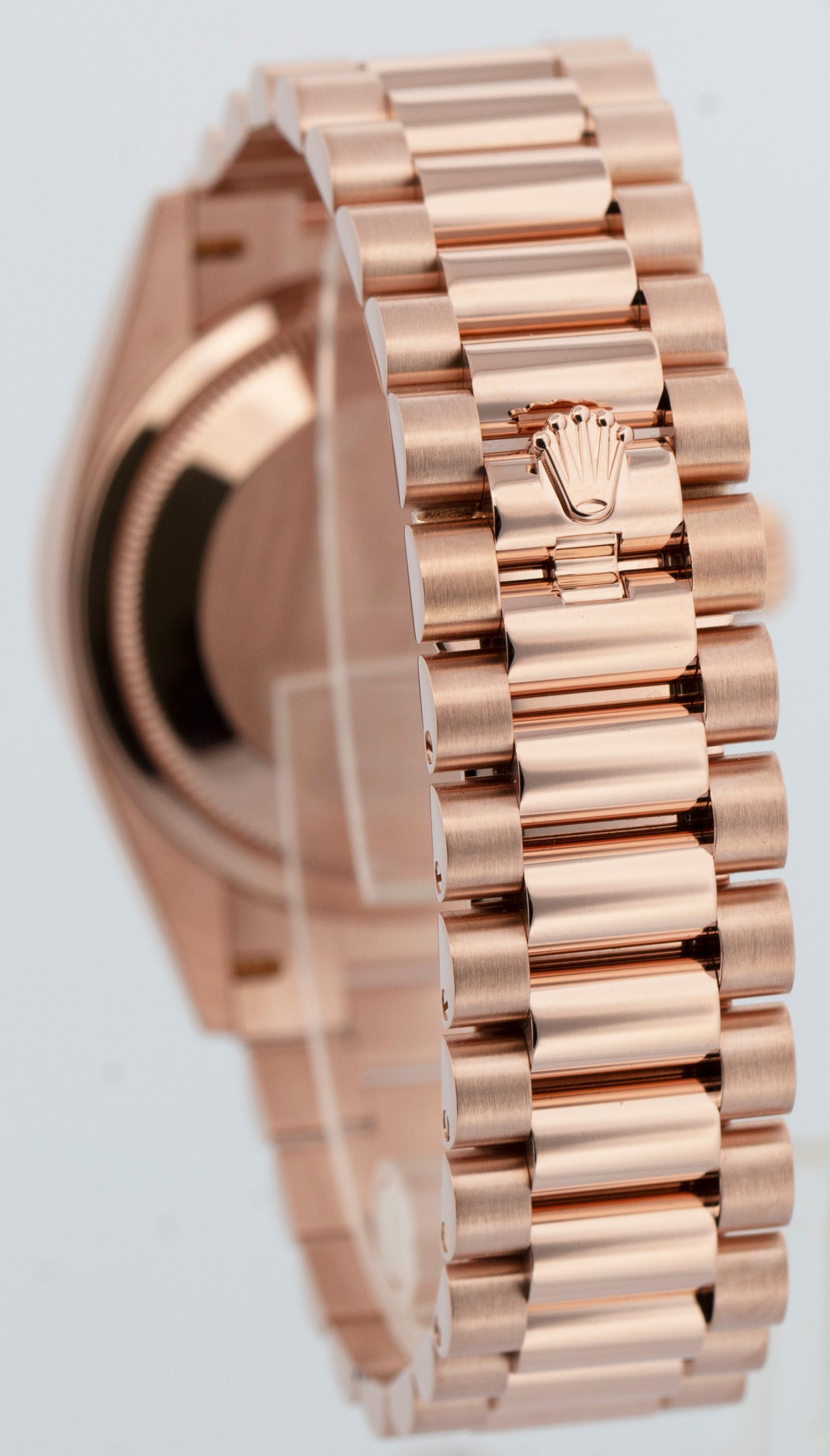 PAPERS Rolex Day-Date President EISENKIESEL DIAMOND 36mm Rose Gold 128345RBR BOX