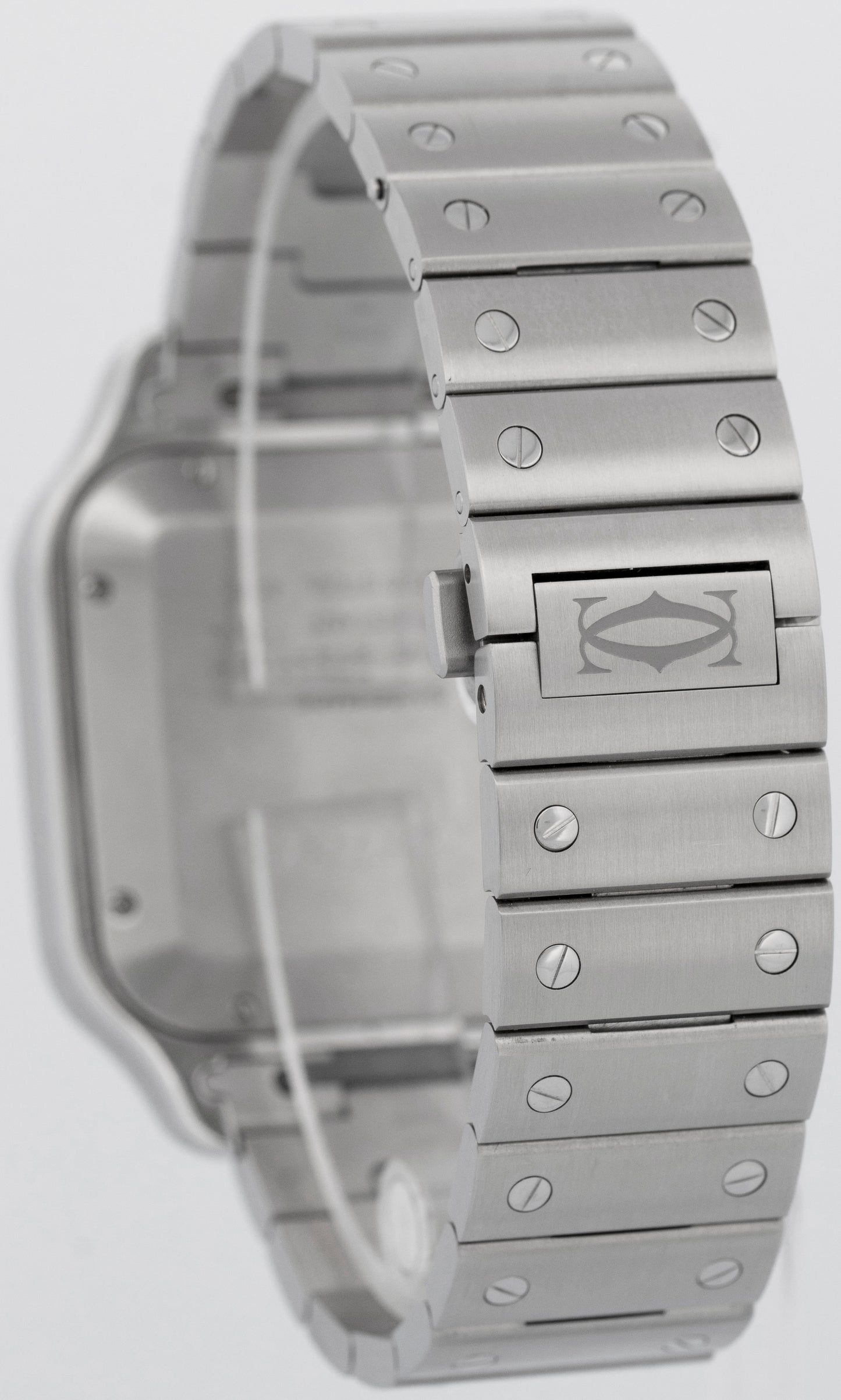 2024 PAPERS Cartier Santos Dual Time 37.7mm Anthracite Gray 4590 WSSA0076 BOX
