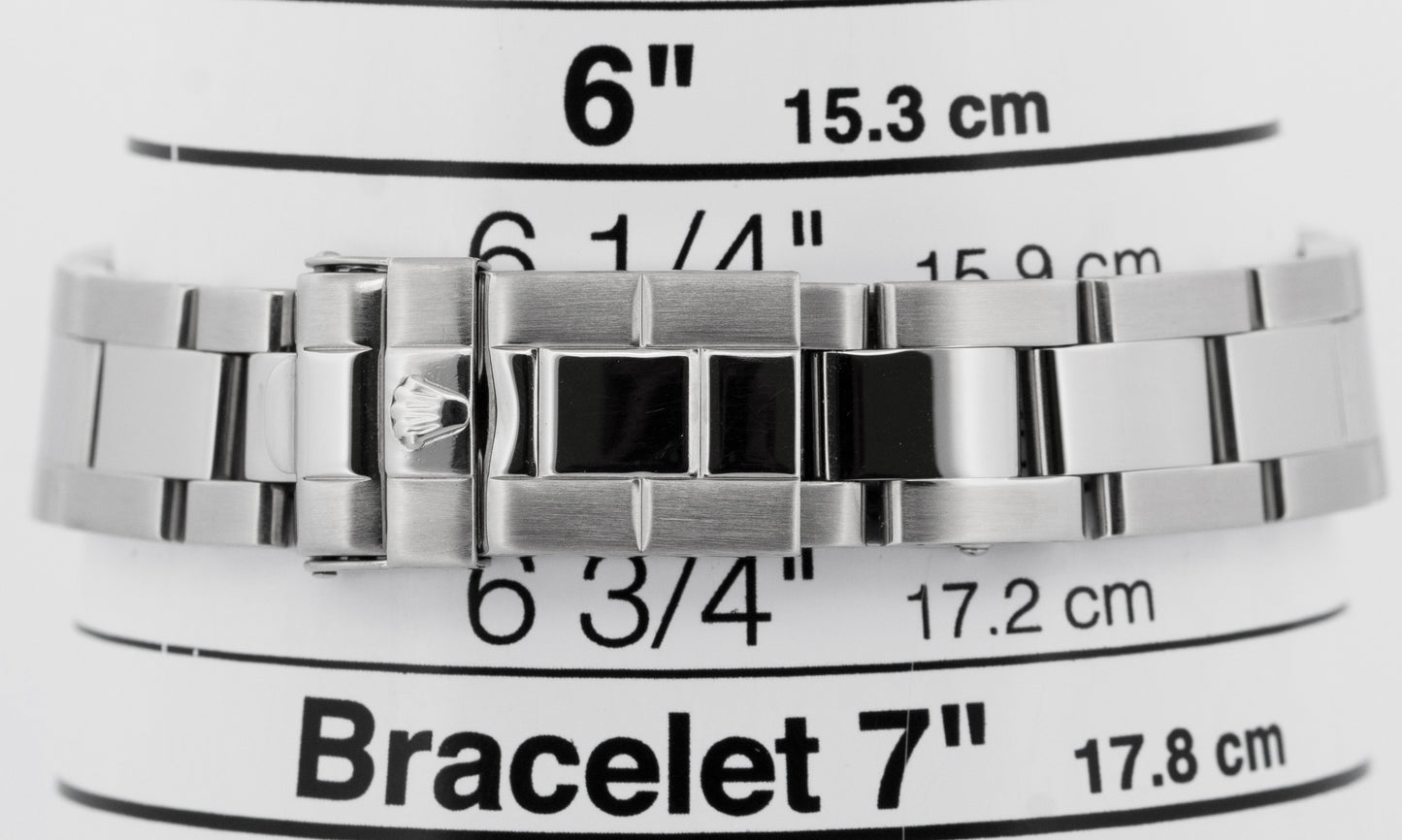 Ladies Rolex Yacht-Master Stainless Steel Platinum 29mm Date Watch 169622