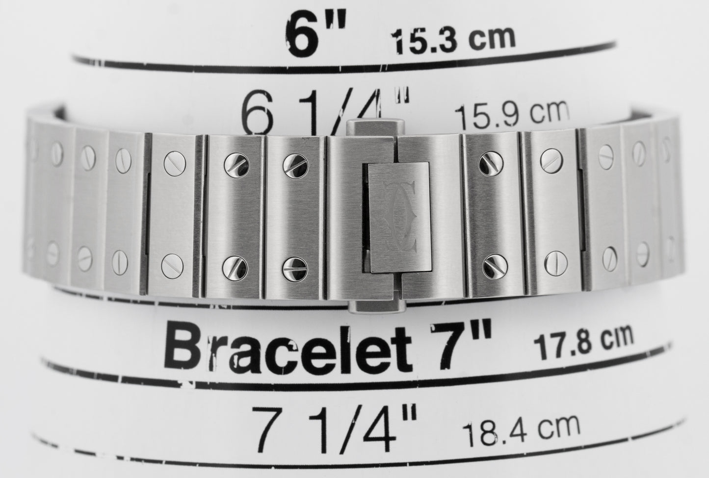 PAPERS Cartier Santos Mid-Size 35mm Stainless Steel White WSSA0029 4075 BOX