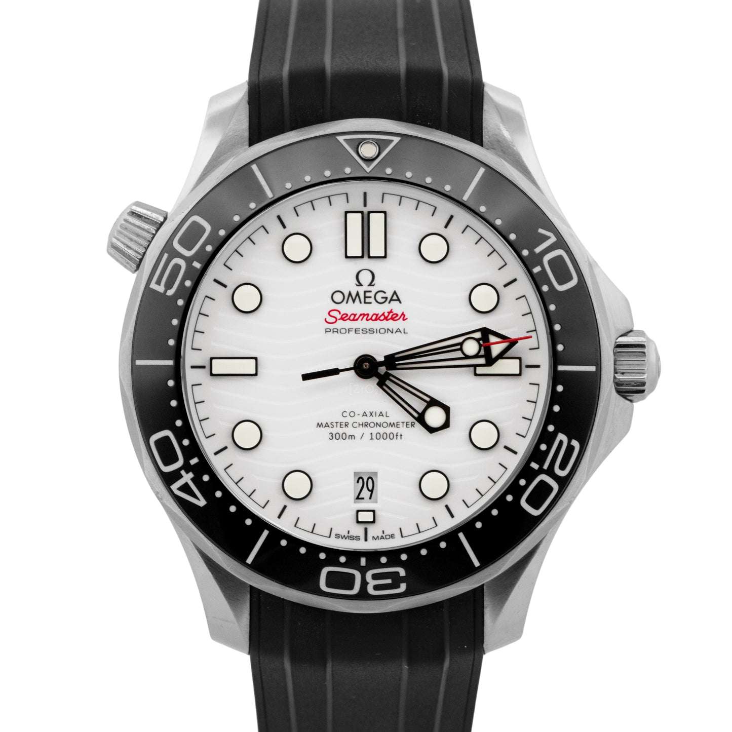 Omega Seamaster 300 Co-Axial PAPERS 42mm Stainless White 210.32.42.20.04.001 BOX