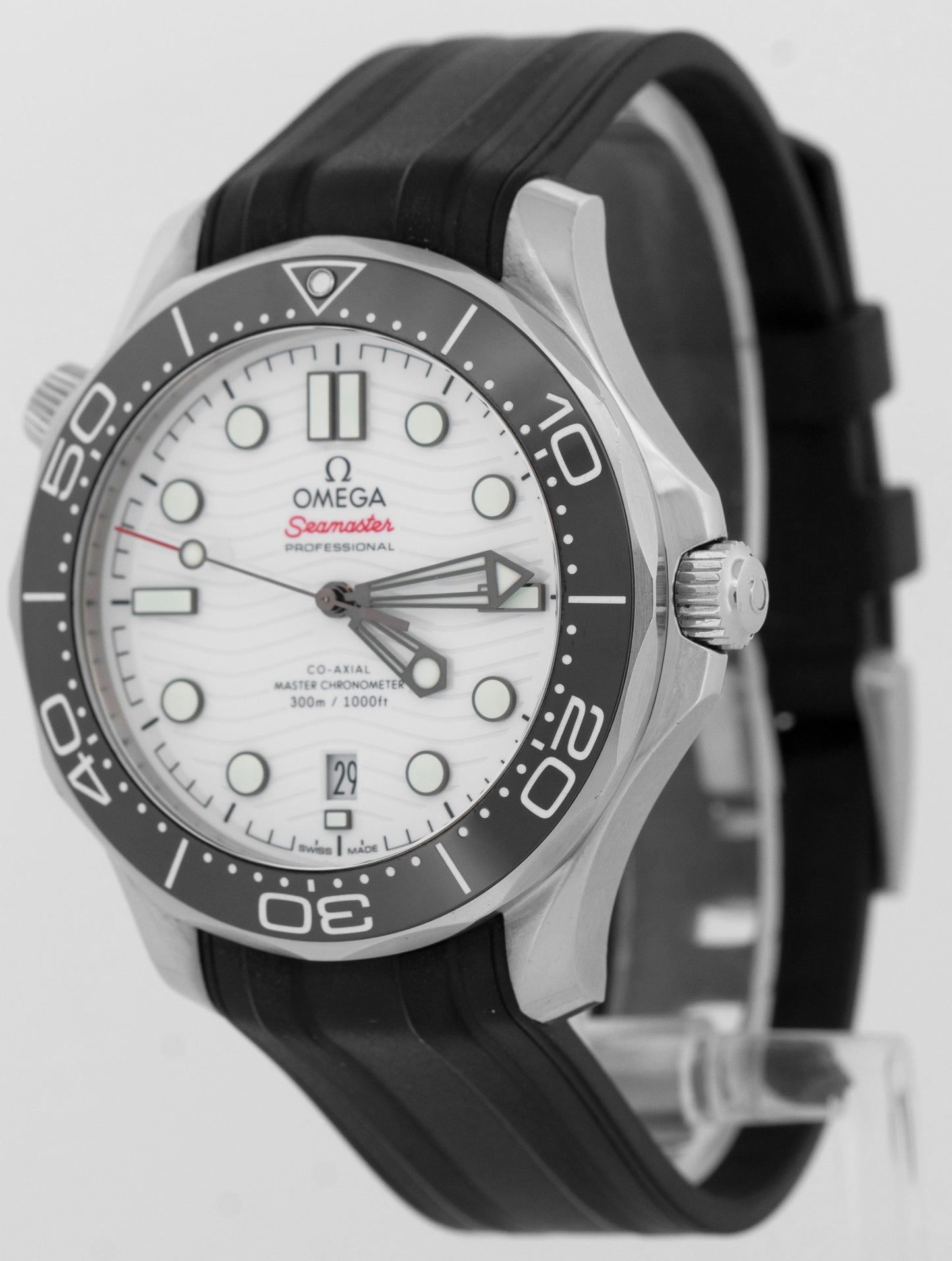 Omega Seamaster 300 Co-Axial PAPERS 42mm Stainless White 210.32.42.20.04.001 BOX