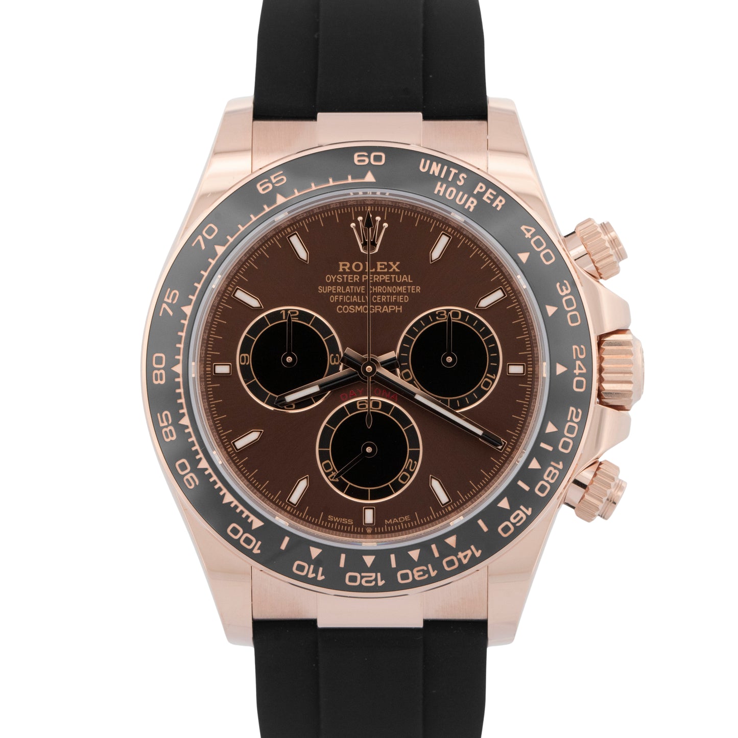 NEW 2025 PAPERS Rolex Daytona Cosmograph 18K Rose Chocolate Oysterflex 126515