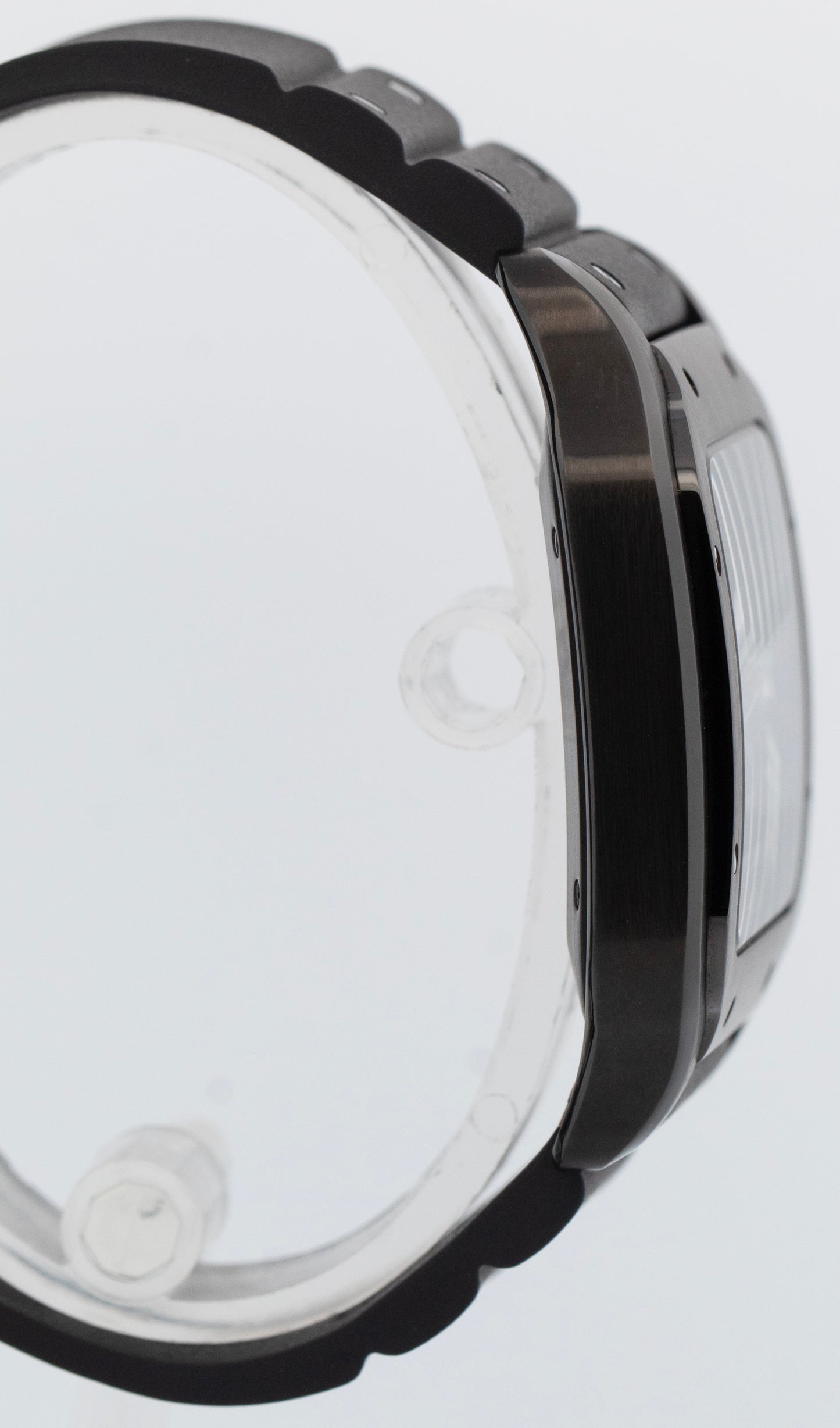 PAPERS Cartier Santos 39.8mm ADLC Black Stainless Steel 4072 Watch WSSA0039 BOX
