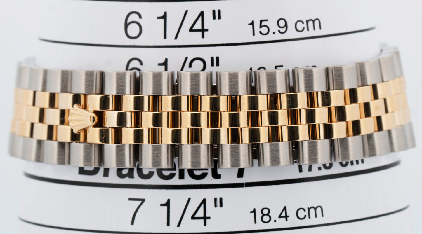 Rolex DateJust 36mm JUBILEE MOP DIAMOND 18K Yellow Gold Steel 116233 Watch
