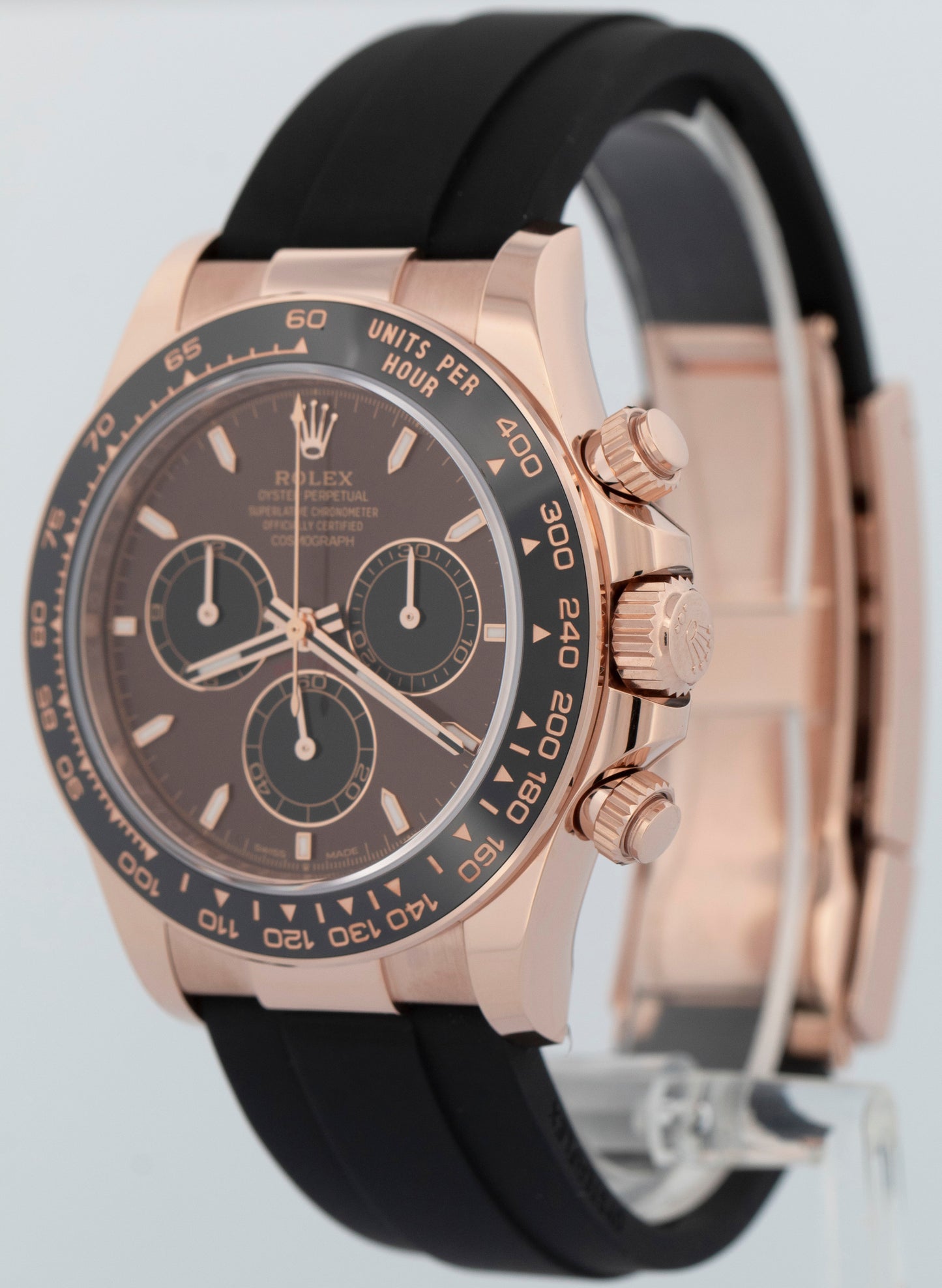 NEW 2025 PAPERS Rolex Daytona Cosmograph 18K Rose Chocolate Oysterflex 126515