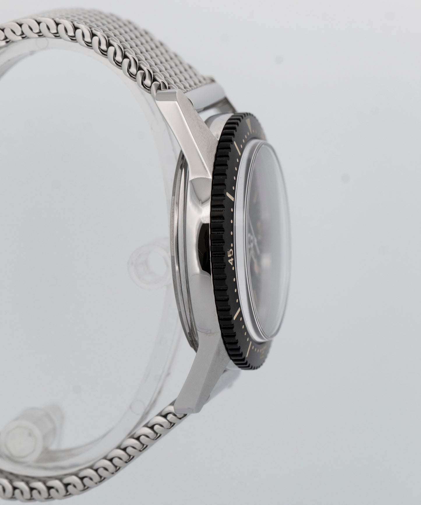 Longines Heritage Skin Diver 42mm Black Stainless Steel Watch L2.822.4.56.6 BOX