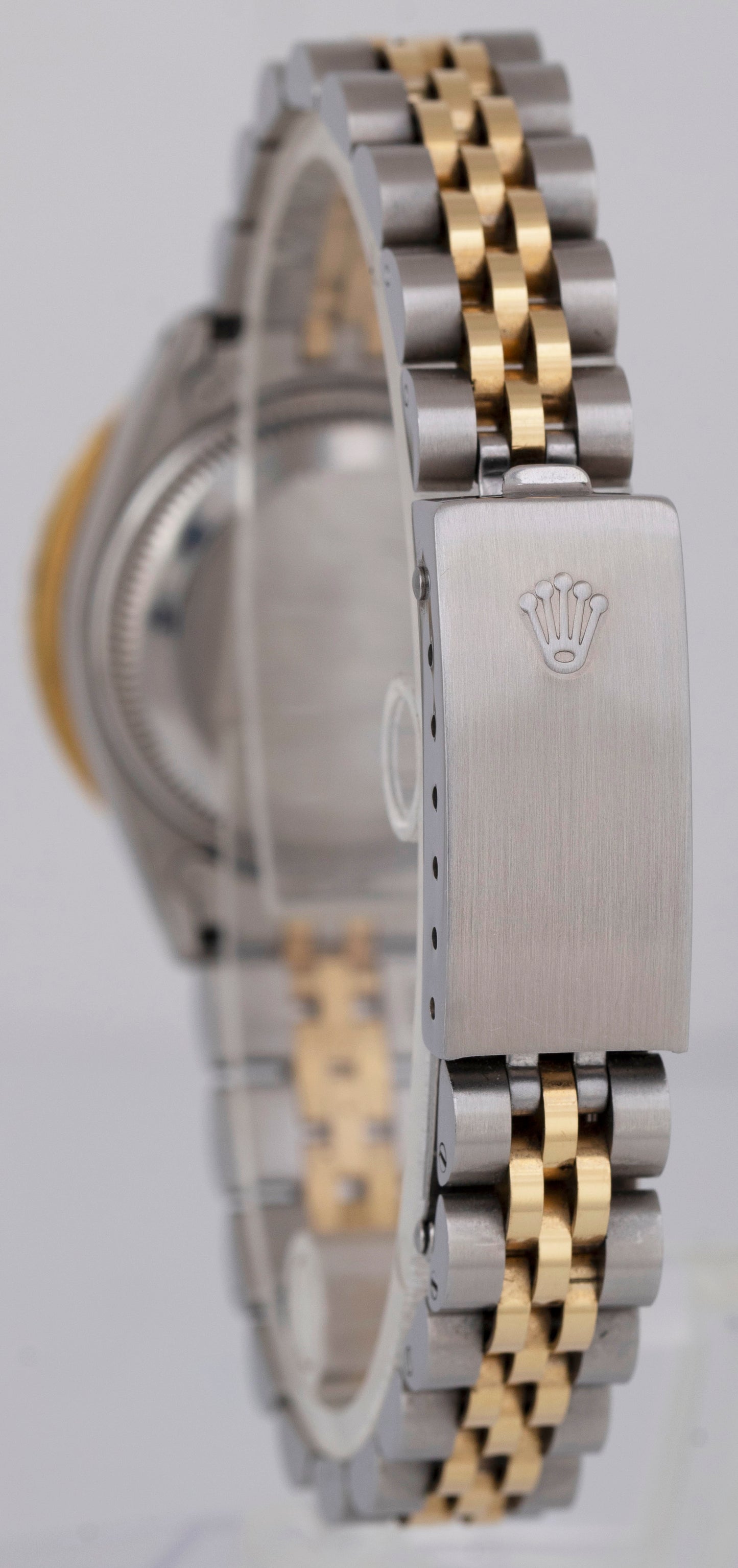 Ladies Rolex Date 26mm MOP DIAMOND Two-Tone 18K Gold Steel Jubilee Watch 6917