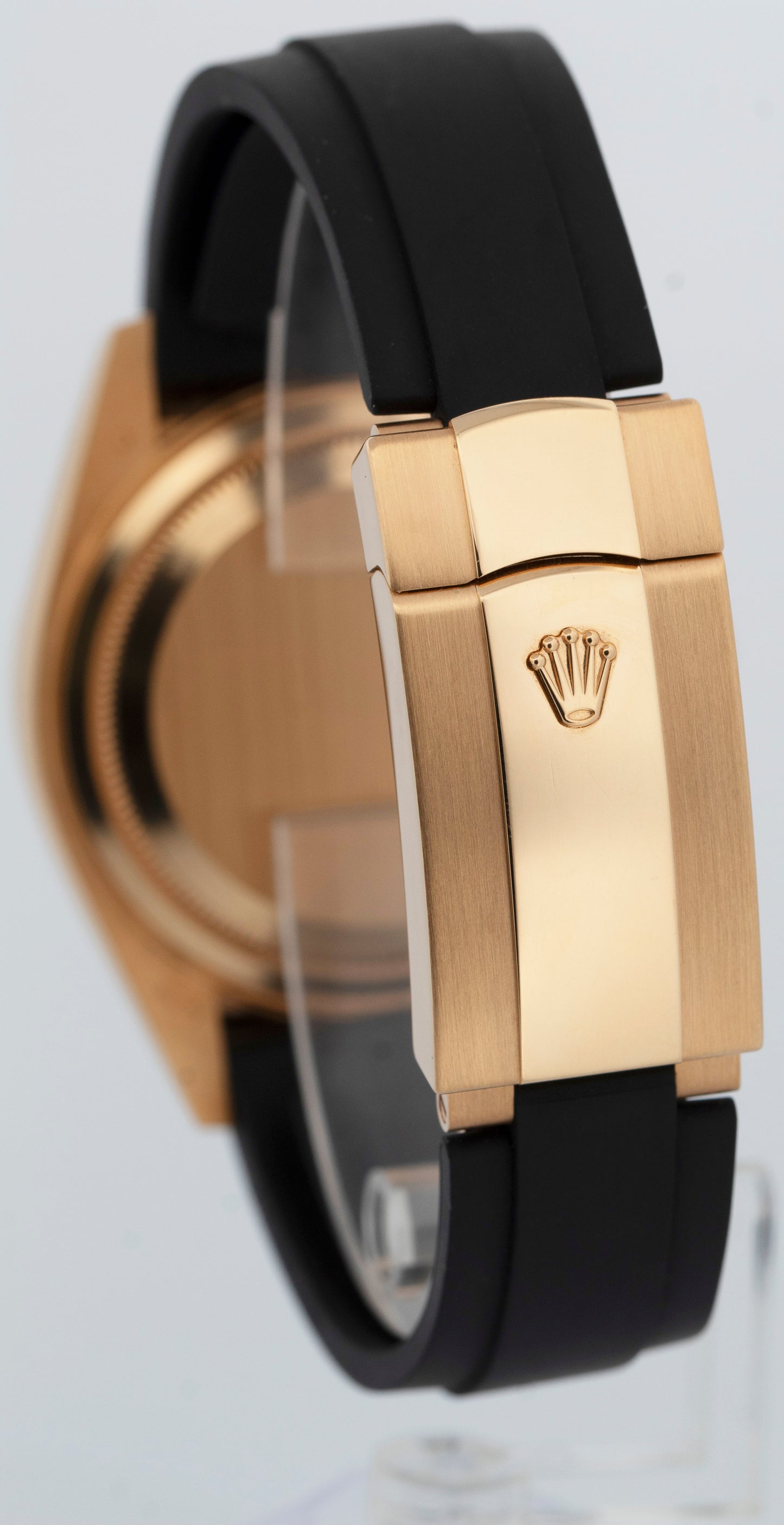 PAPERS Rolex Sky-Dweller 18K Yellow Gold Black Oysterflex 42mm 326238 BOX