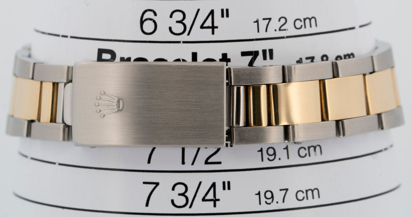 Rolex Oyster Perpetual Air-King TIFFANY & CO Silver Two-Tone 34mm 5501 Watch