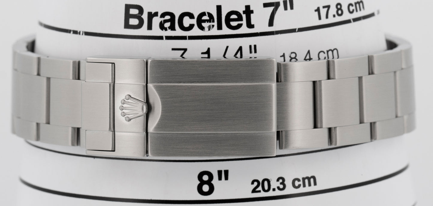 2023 PAPERS Rolex Air-King BLACK Stainless Steel 40mm 126900 Watch BOX