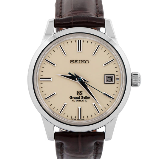 Grand Seiko Elegance 39.5mm Cream Stainless Steel Date Automatic Watch SBGR061