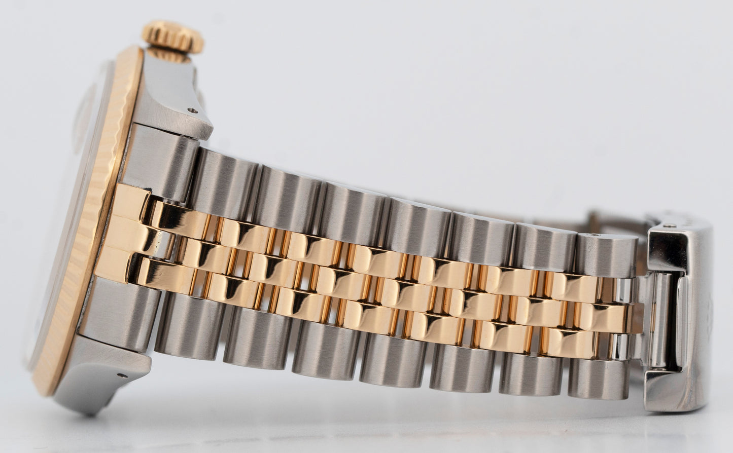 PAPERS Rolex DateJust 36mm Champagne 18K Yellow Gold Steel JUBILEE 16233 BOX