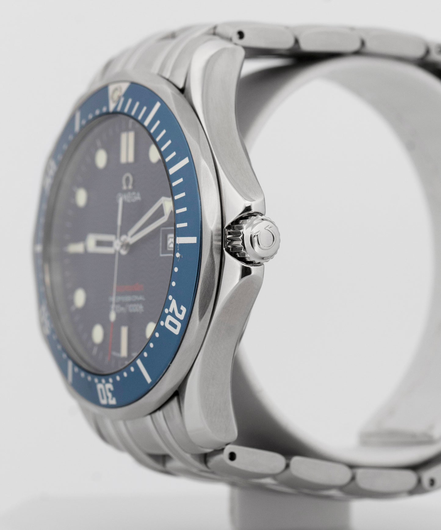 PAPERS Omega Seamaster 2221.80 Blue Wave Date Stainless Steel 41mm Quartz Watch
