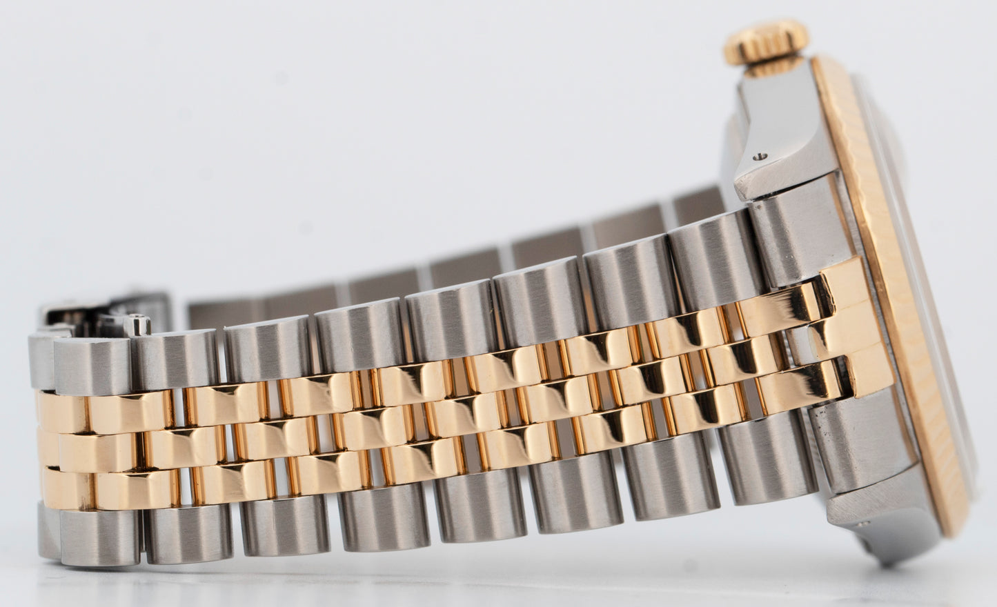 PAPERS Rolex DateJust 36mm Champagne 18K Yellow Gold Steel JUBILEE 16233 BOX