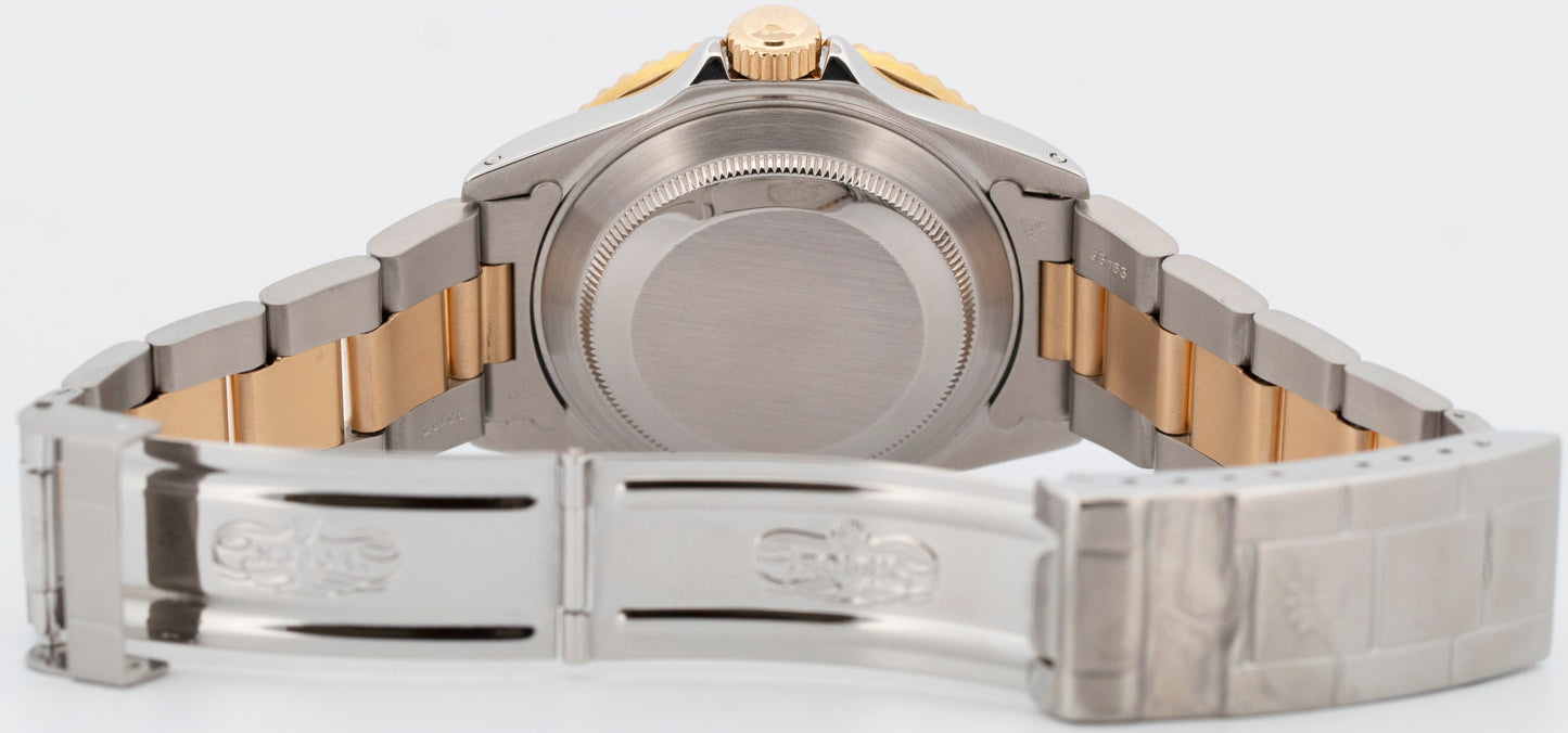 1991 PAPERS Rolex Submariner Date 40mm Two-Tone Steel 18K GOLD Blue 16613 BOX