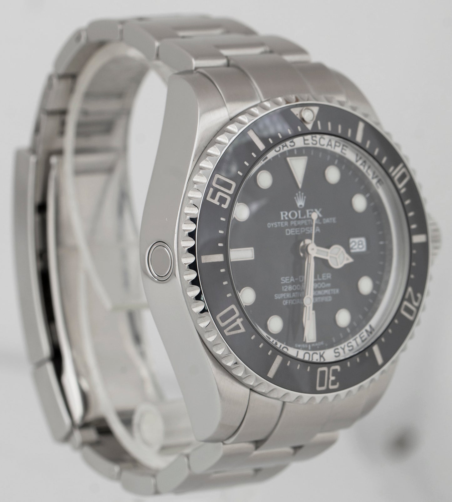 PAPERS Rolex Sea-Dweller Deepsea 44mm Black Ceramic Dive Stainless 116660 BOX